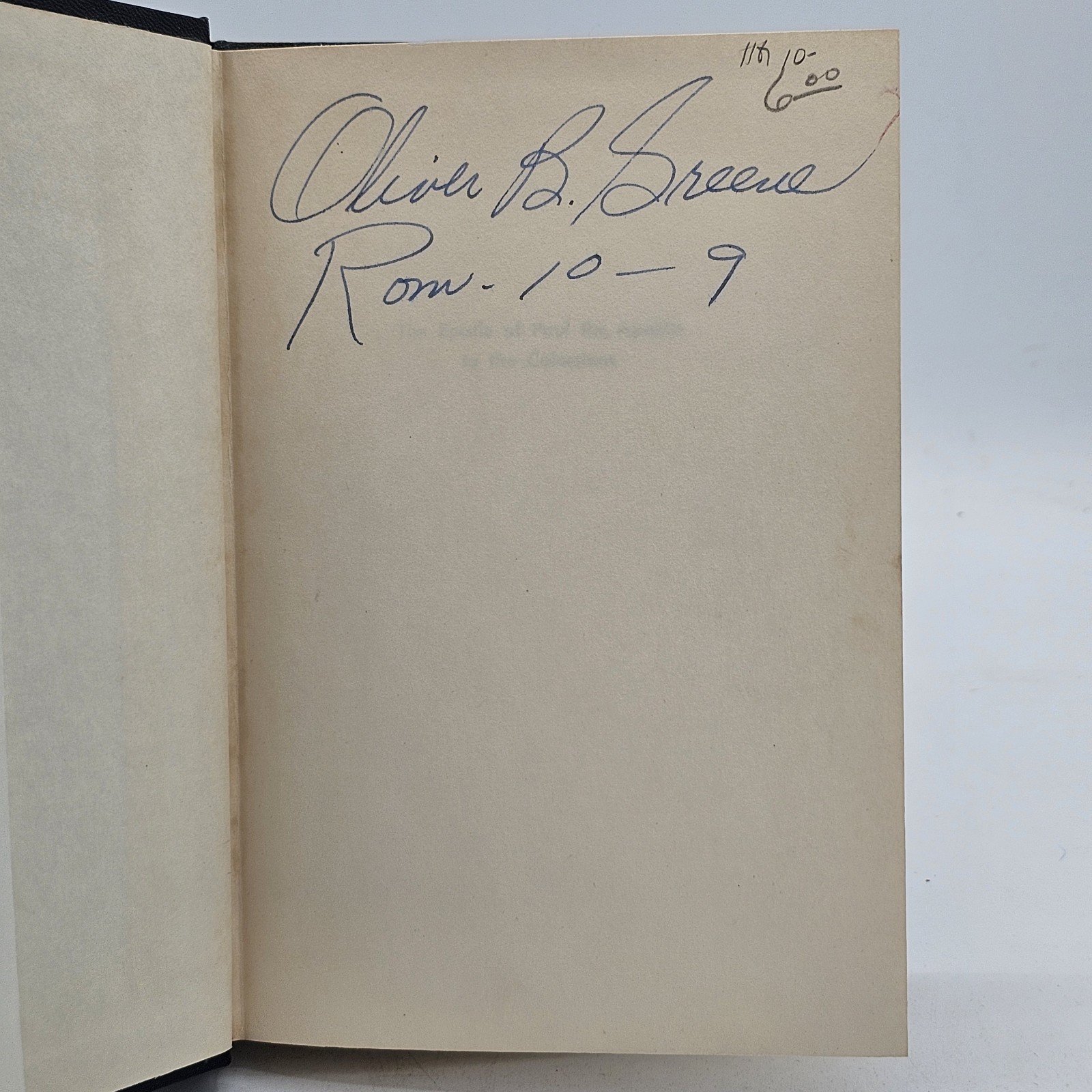 Epistle of Paul the Apostle to the Colossians Greene 1963 Signed HC w/DJ