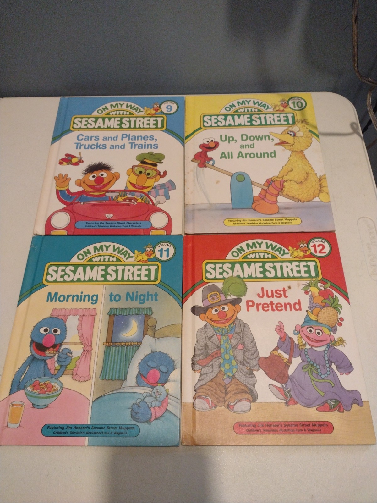 1989 On My Way With Sesame Street Books Complete Set 1-15 CTW Funk & Wagnalls