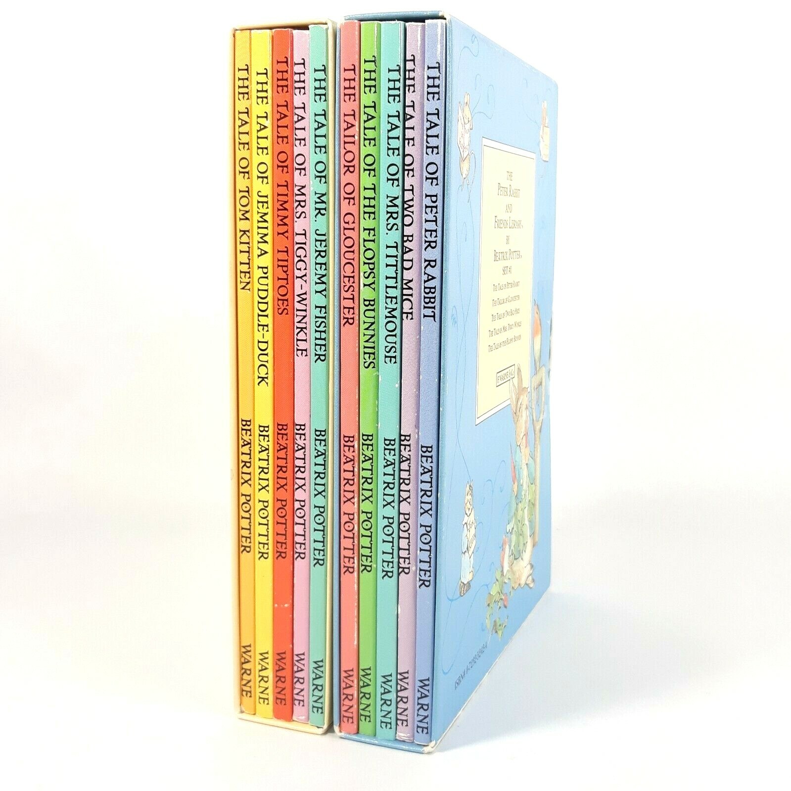 Peter Rabbit and Friends Library 10 Children Book Set 1993 Beatrix Potter Warne
