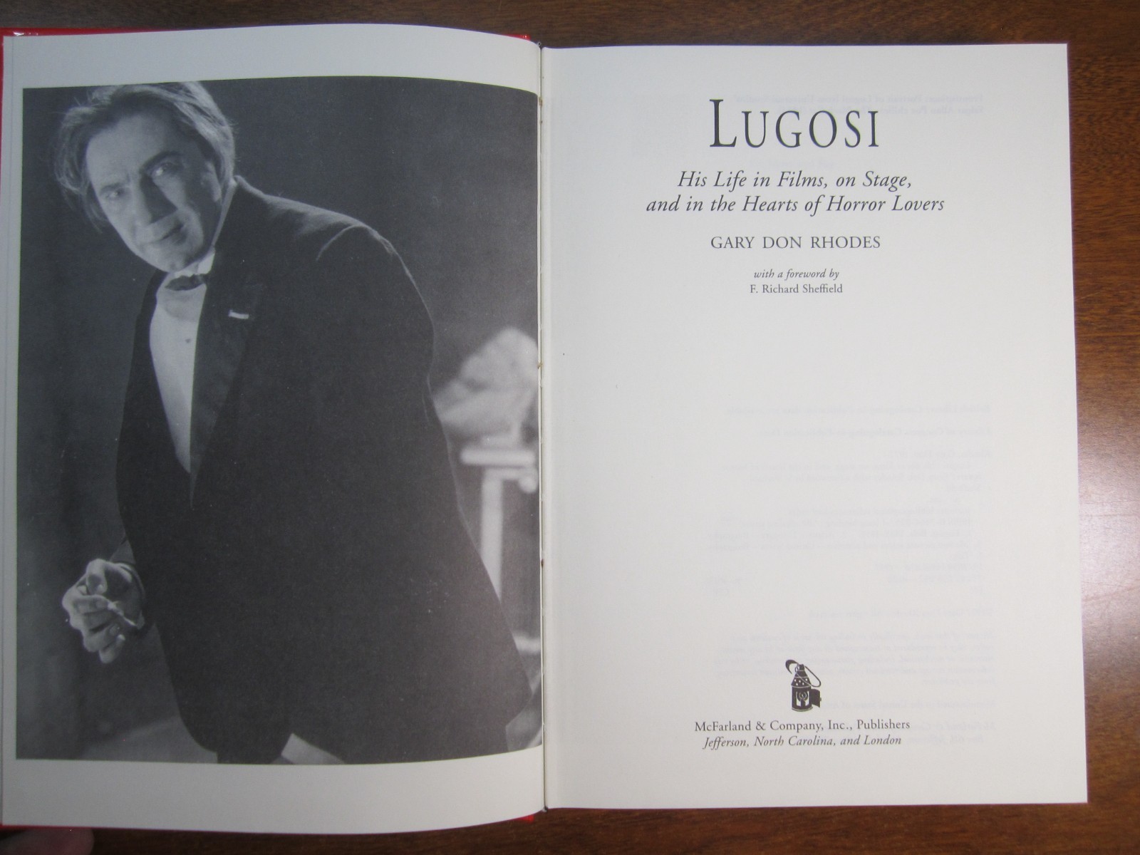Lugosi His Life in Film on Stage and in the Hearts of Horror Lovers Rhodes 1997