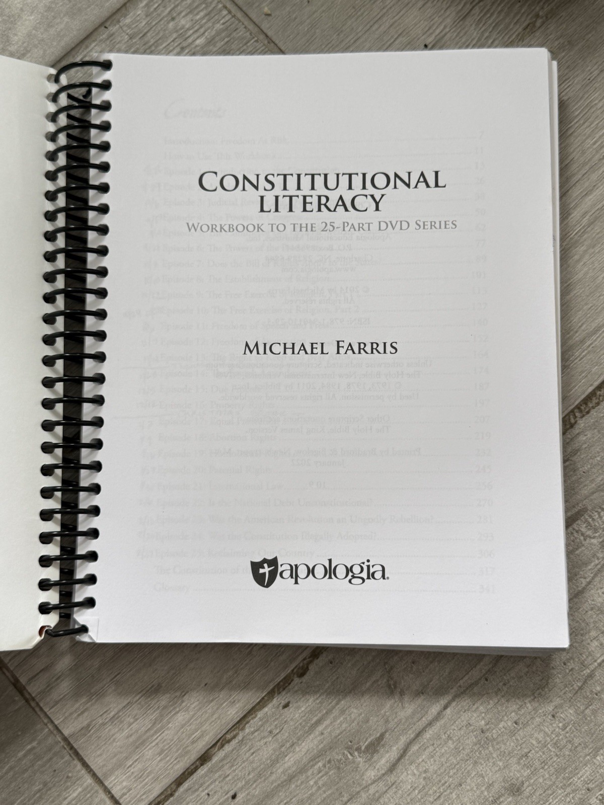 📚 Constitutional Literacy Workbook Apologia Homeshcool
