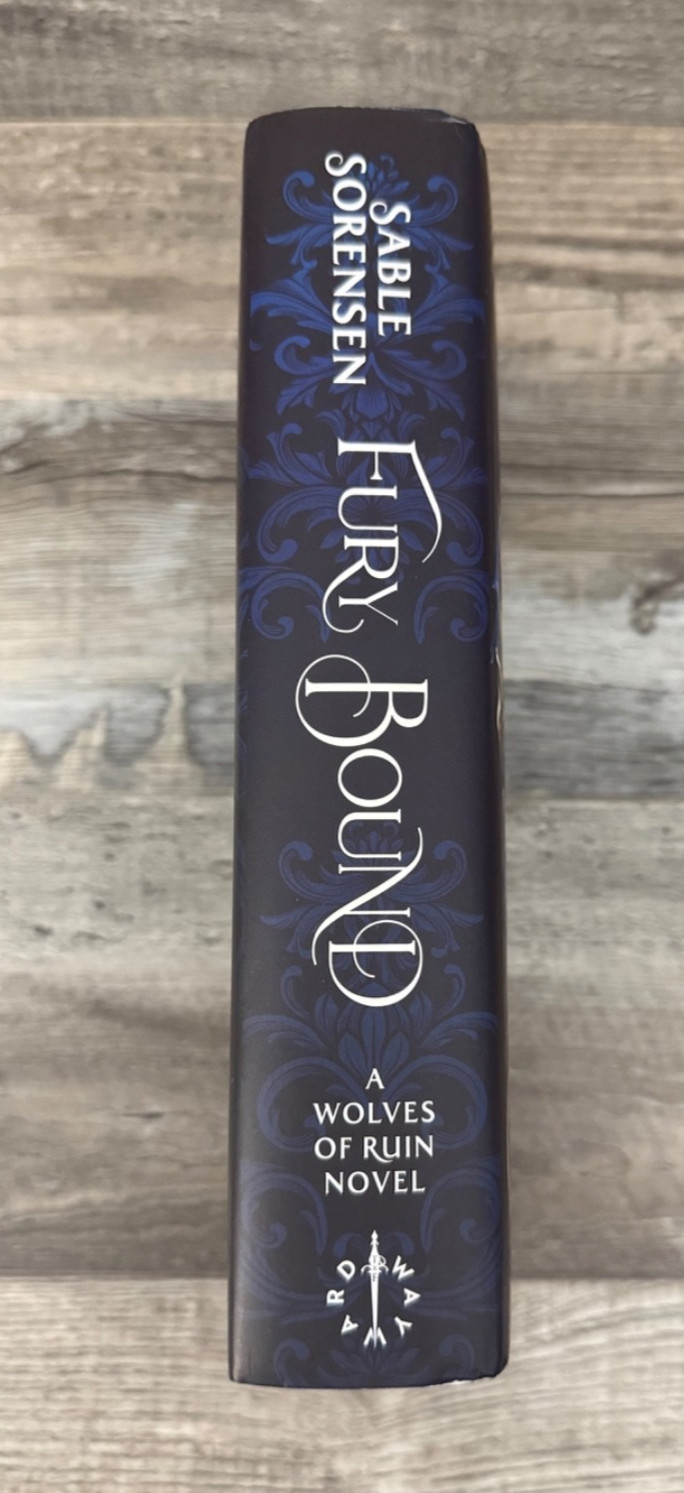 SIGNED Waterstones FURY BOUND Sable Sorensen SPRAYED EDGES UK 1st/1st