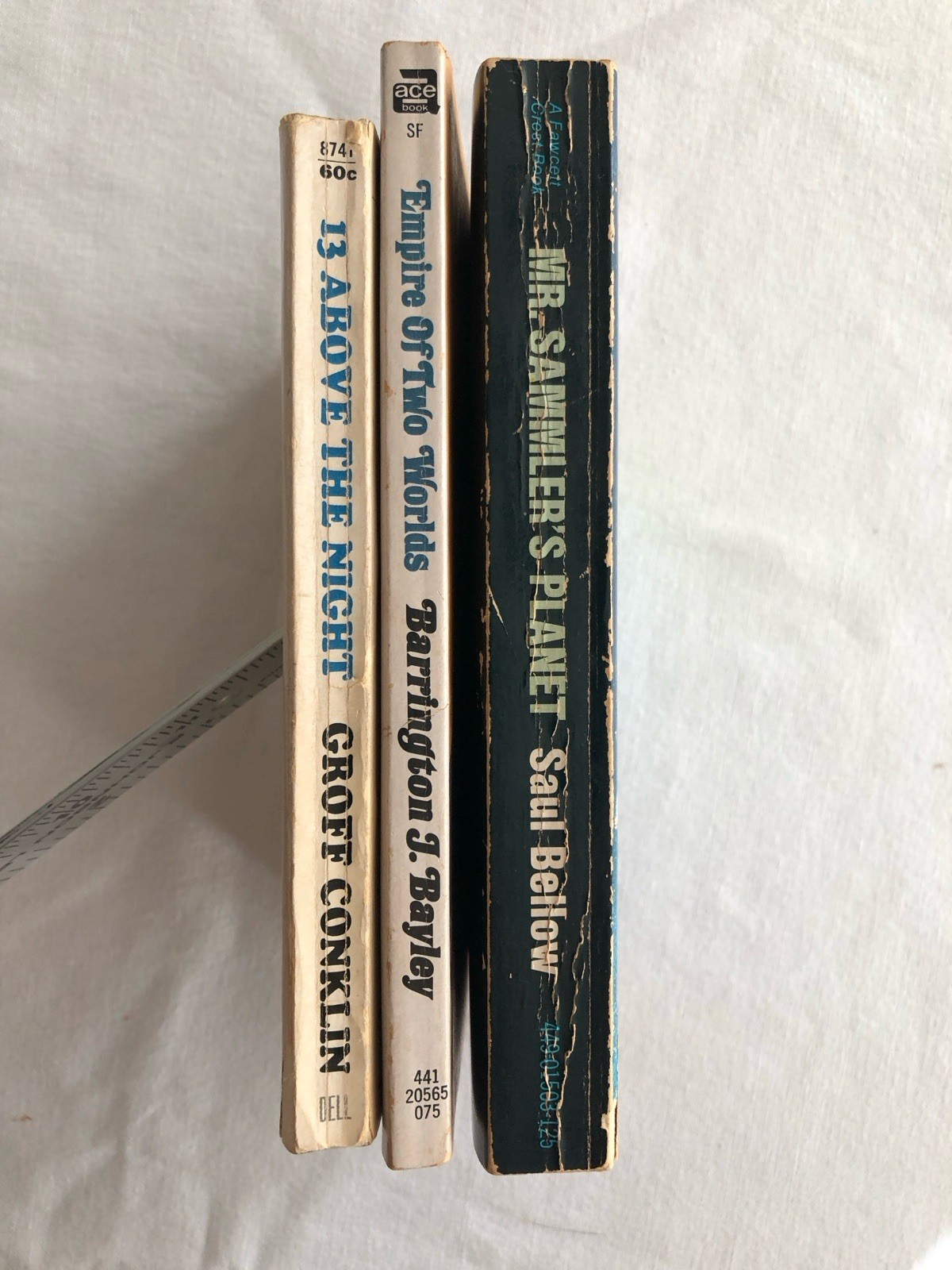 VTG Sci Fi Lot: 13 Above The Night/Empire of Two Worlds/Mr. Sammler’s Planet