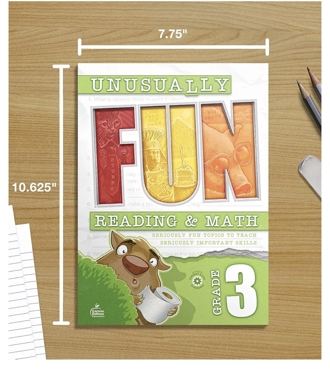 Unusually Fun Reading & Math Grade 3 Seriously Fun Topics to Teach Skills