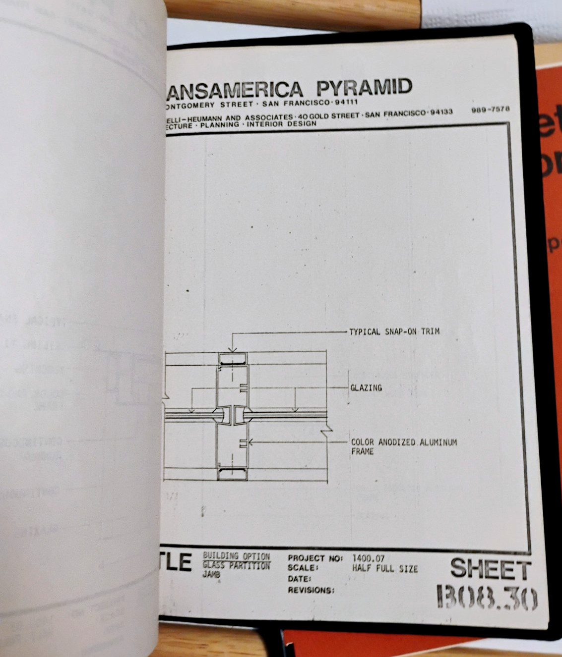 1971 S.F. TRANSAMERICA PYRAMID Space Planning Specifications MORGANELLI HEUMANN