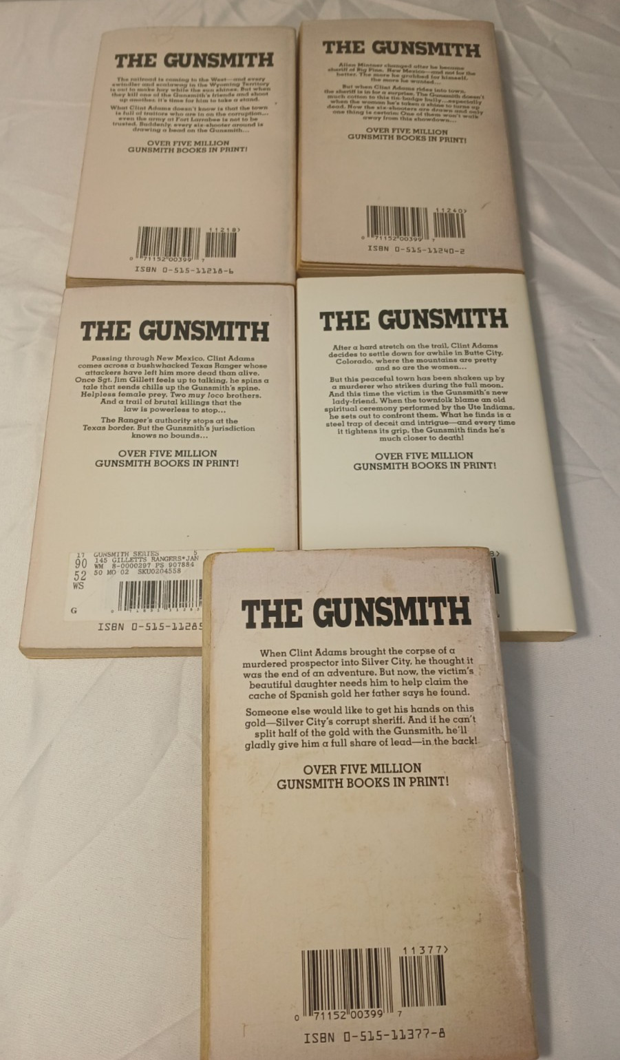 Lot of 13 The Gunsmith – J. R. Roberts – Books 131-134, 136, 138,0140-143, +3