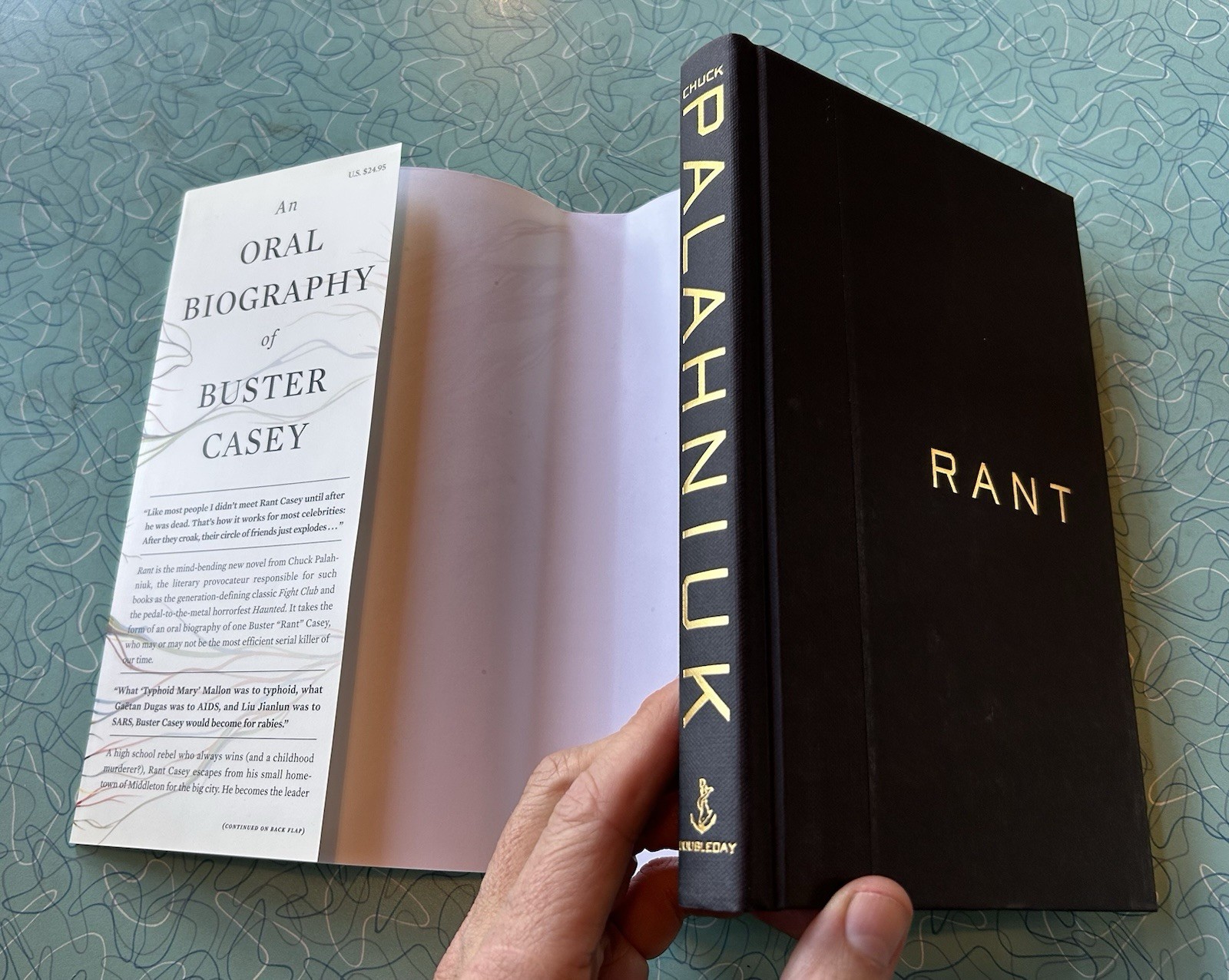 Chuck Palahniuk SIGNED AUTOGRAPHED Rant HC 1st Edition 1st Print Fight Club NEW