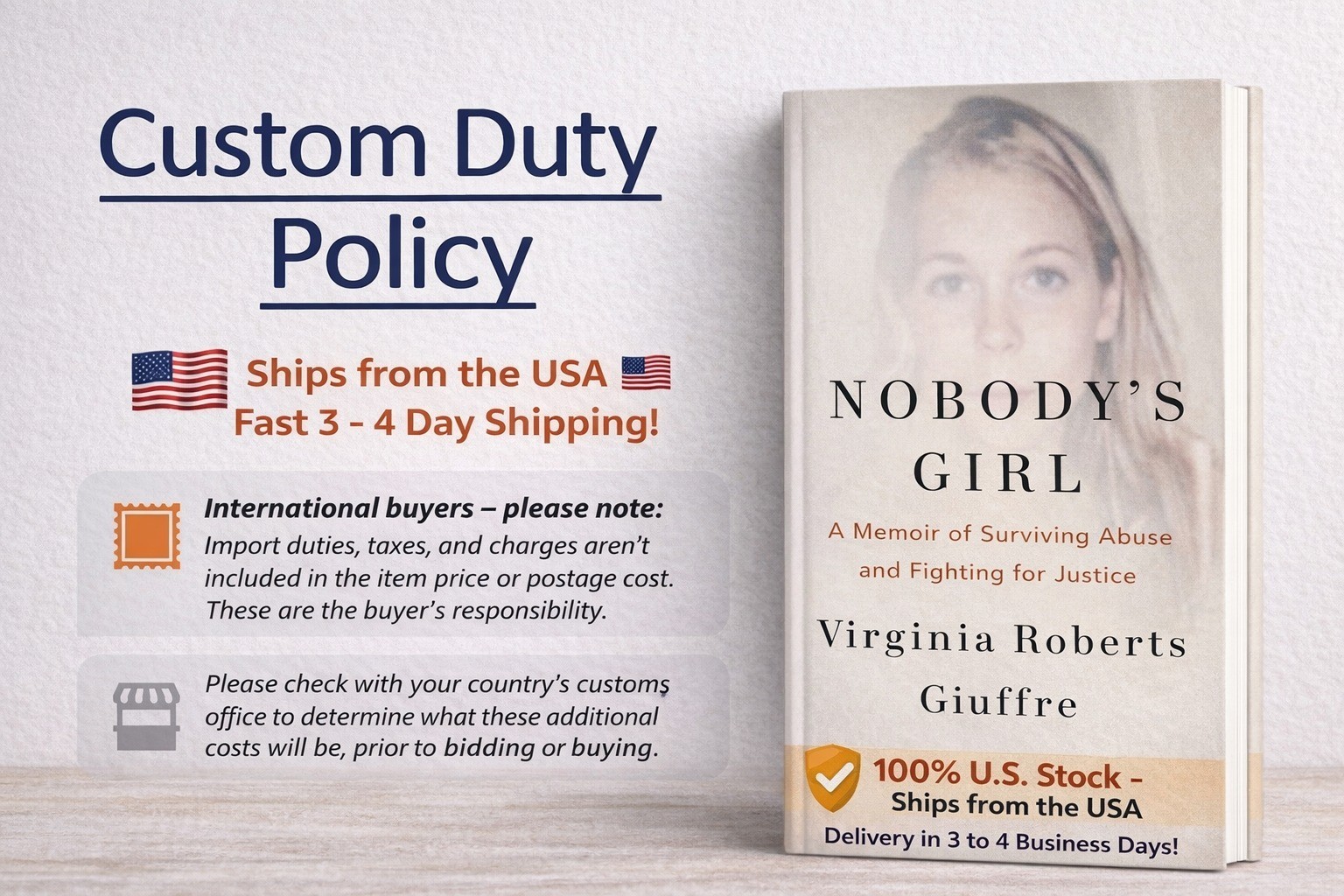 Nobody’s Girl: A Memoir of Surviving Abuse and Fighting for Justice, Paperback..