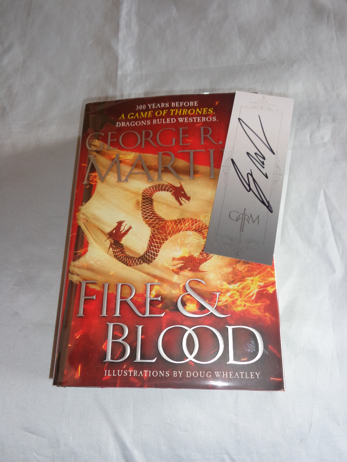 House of the Dragon Fire & Blood George R R Martin SIGNED 1st/1st 2018 HCDJ NEW!