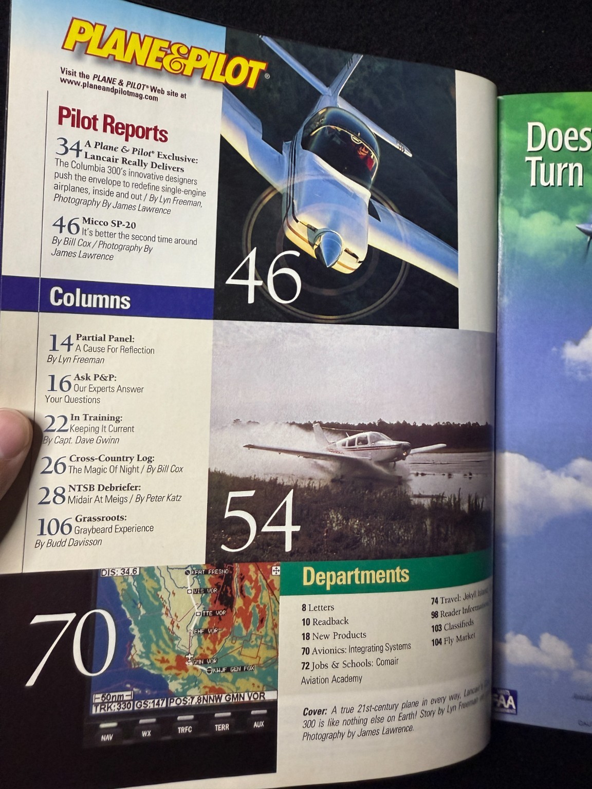 Plane & Pilot Magazine May 2000 Aviation Landing Techniques Lancair Columbia