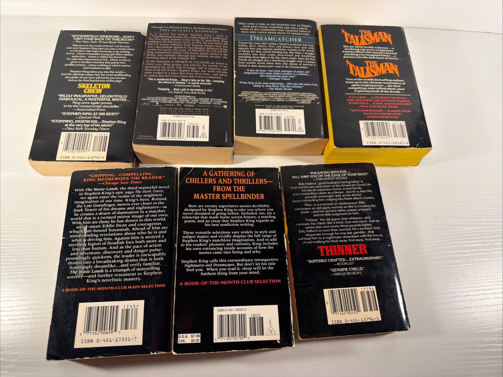 Stephen King Lot of 7 Paperbacks – See Photos For Titles Included