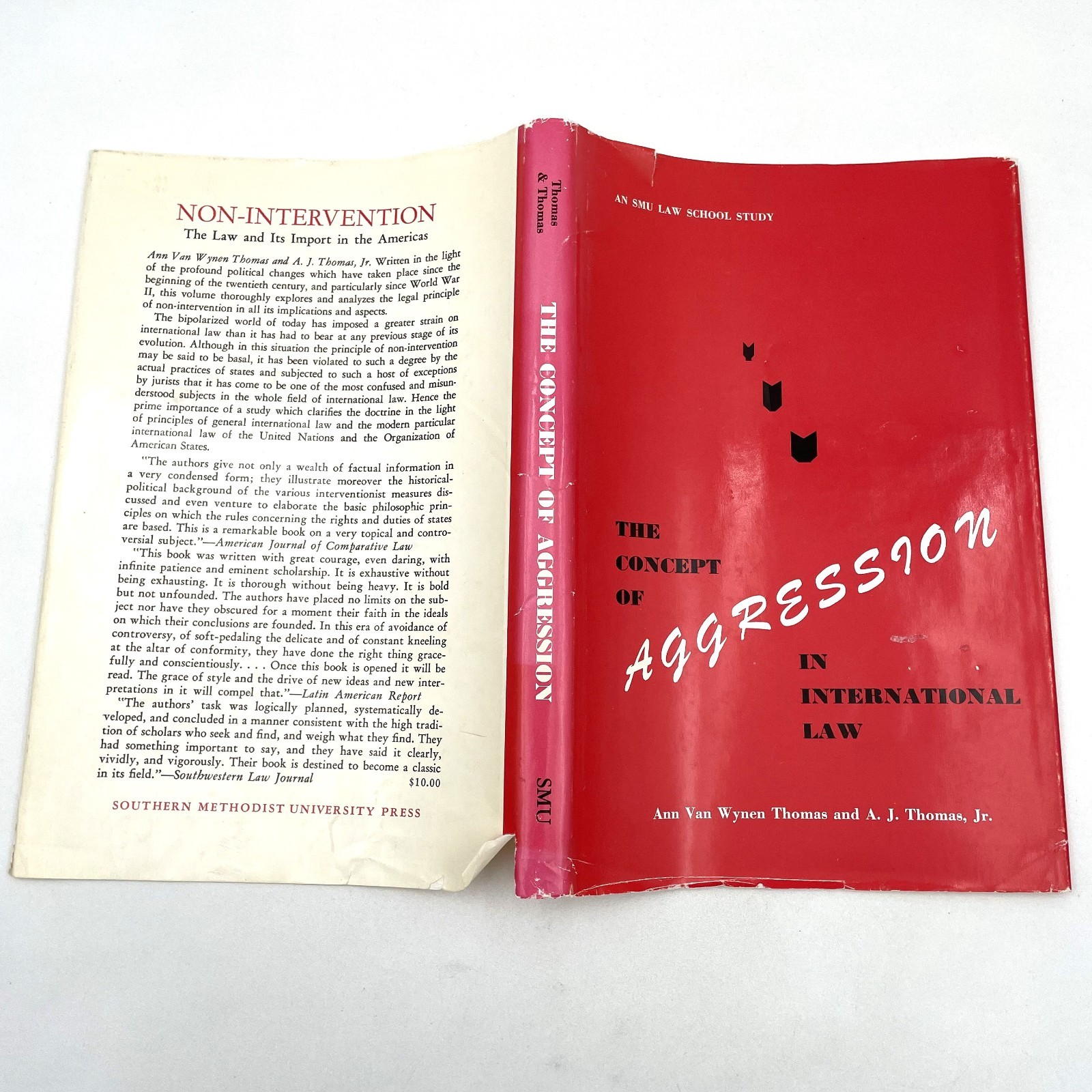 Aggression International Law Thomas 1972 HC/DJ SMU Press First Edition SIGNED