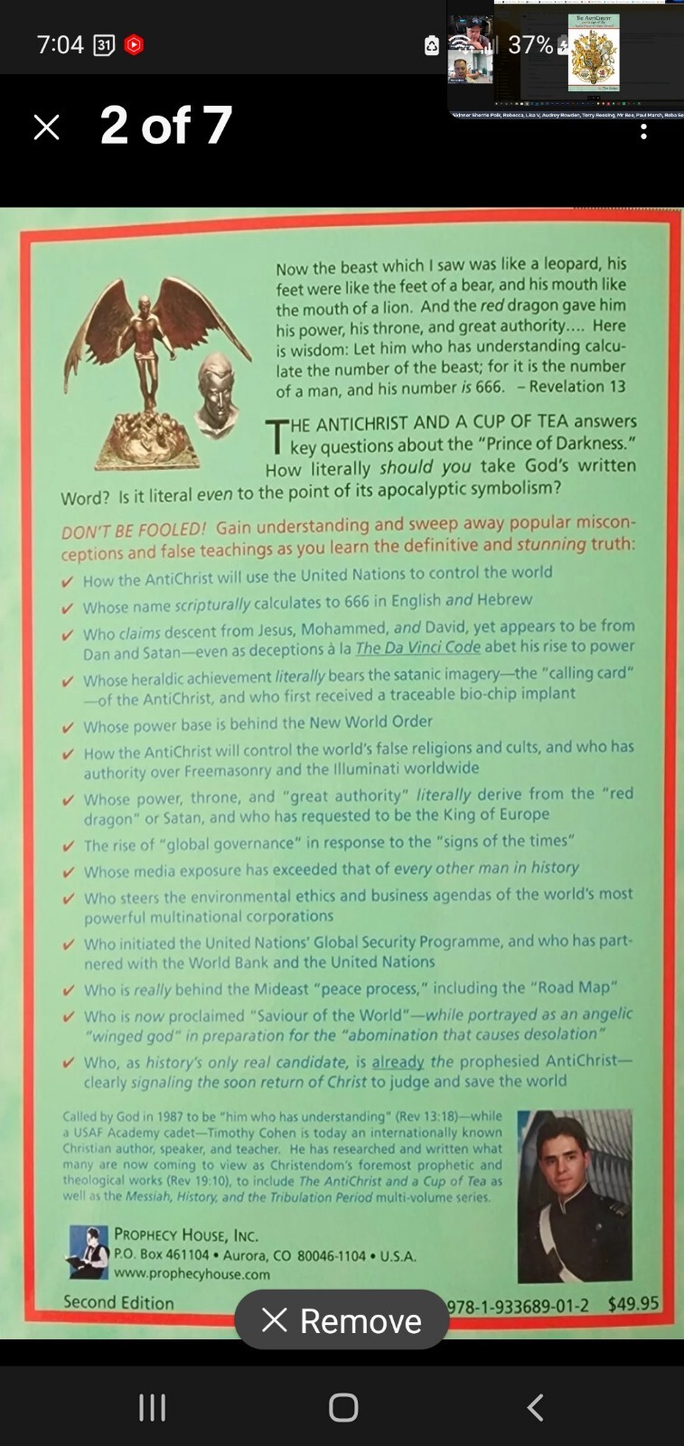 The Antichrist and a Cup of Tea (2nd Ed May 2024) by Cohen, Tim HTF