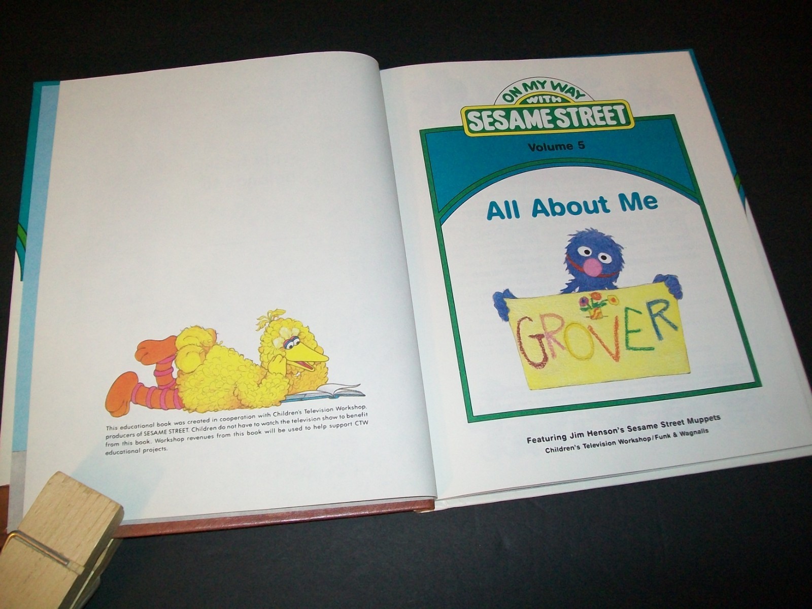 Vintage Sesame Street Books On My Way, Grover, Big Bird 1989 Lot of 6