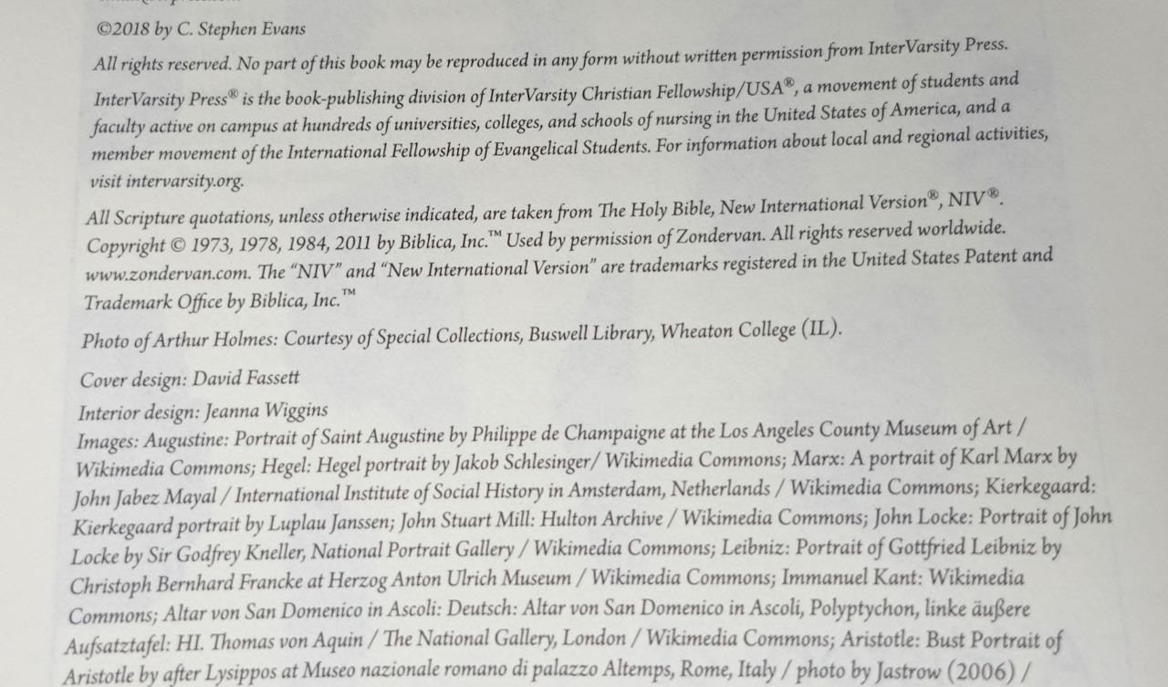 The History of Western Philosophy HC w/ Dustjacket C. Stephen Evans 2018