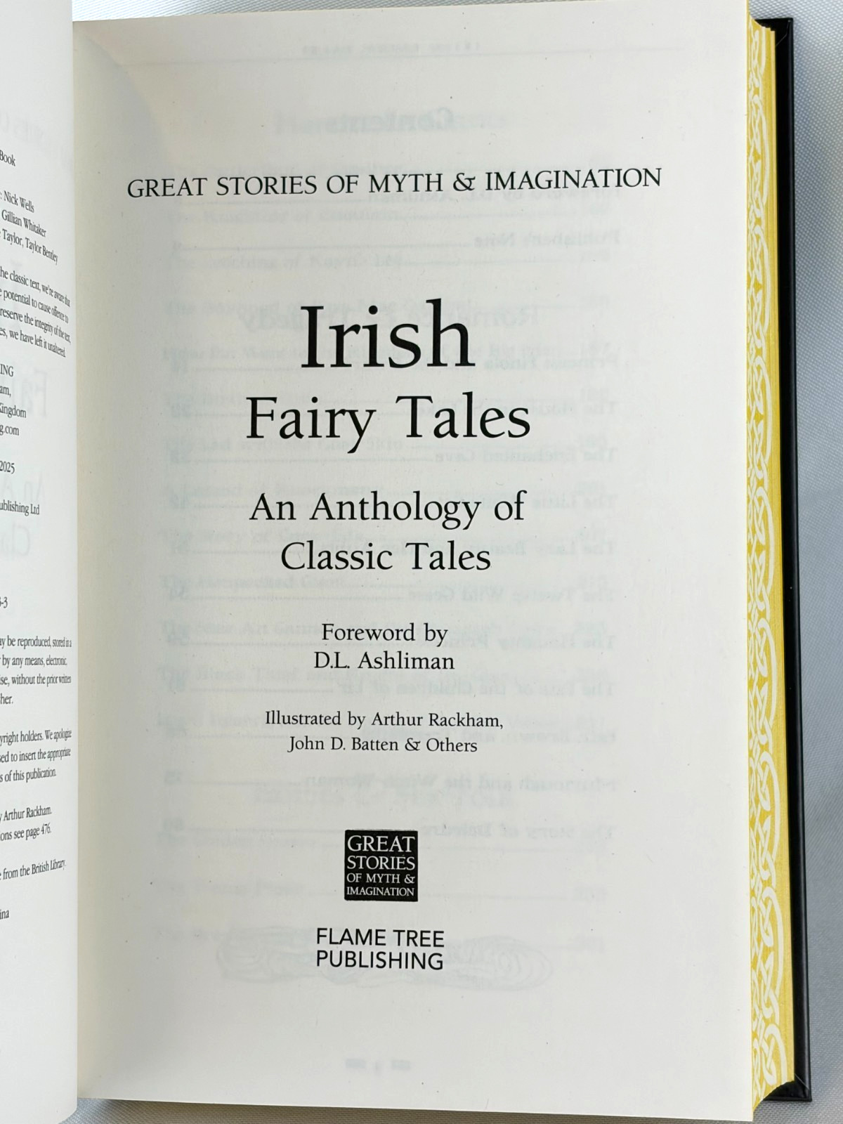 Irish Fairy Tales Anthology of Classic Tales Sprayed Edges Deluxe Edition *New*