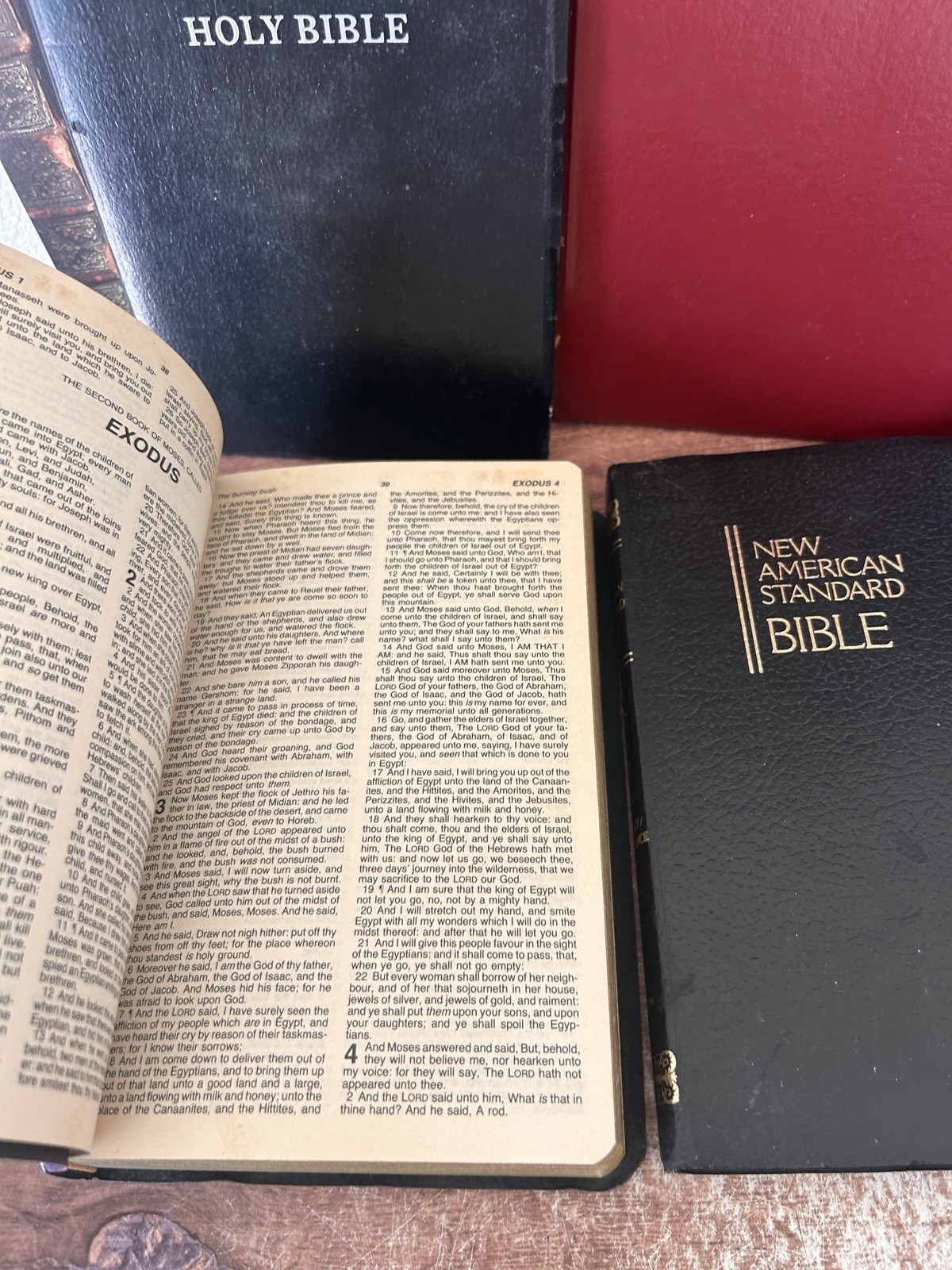 Lot Of 6 Bibles, Free Shipping (578)