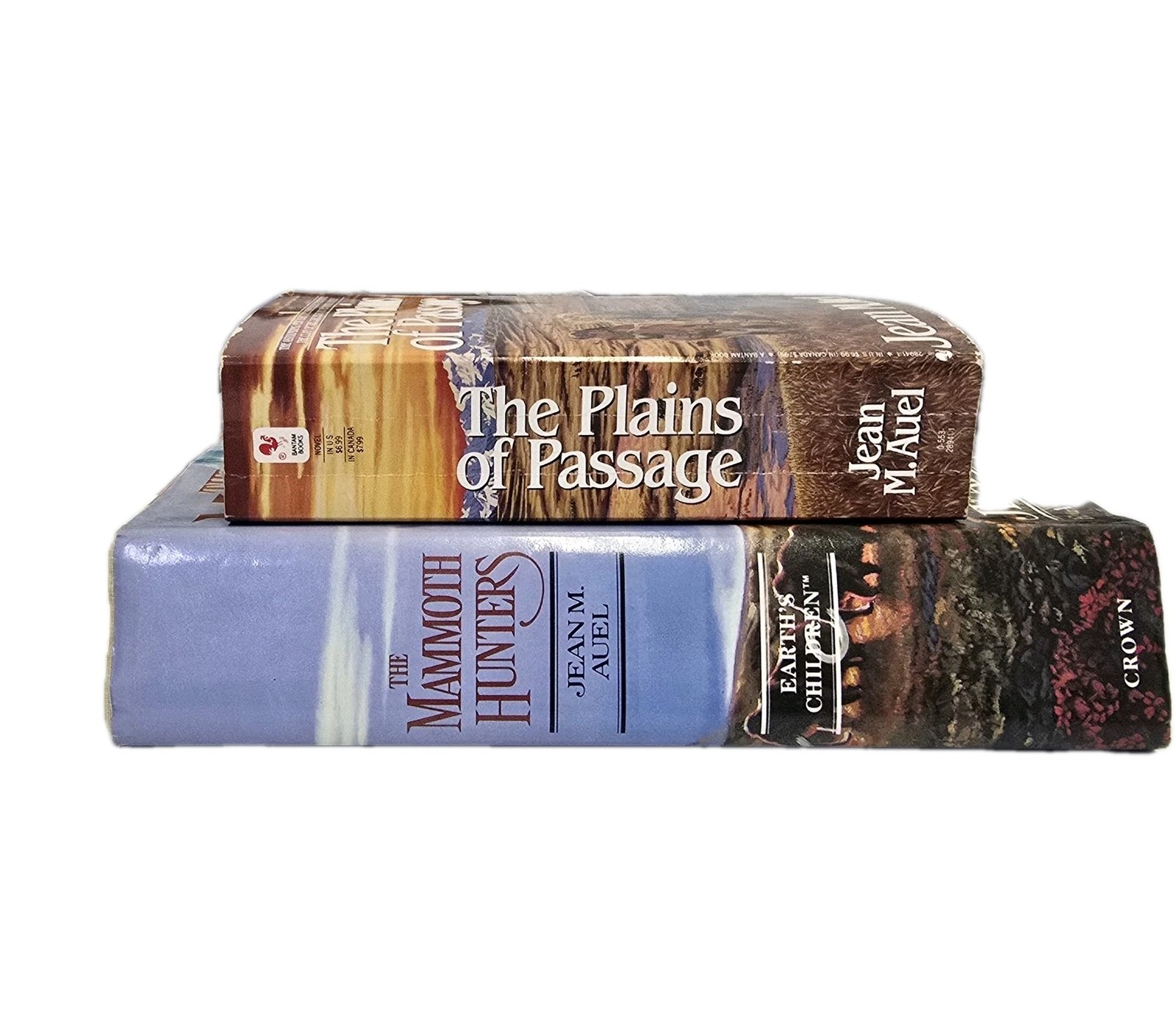 4 Jean M. Auel „Earth’s Children Series Books. 3 Hardback 1 Paperback. Bantam…
