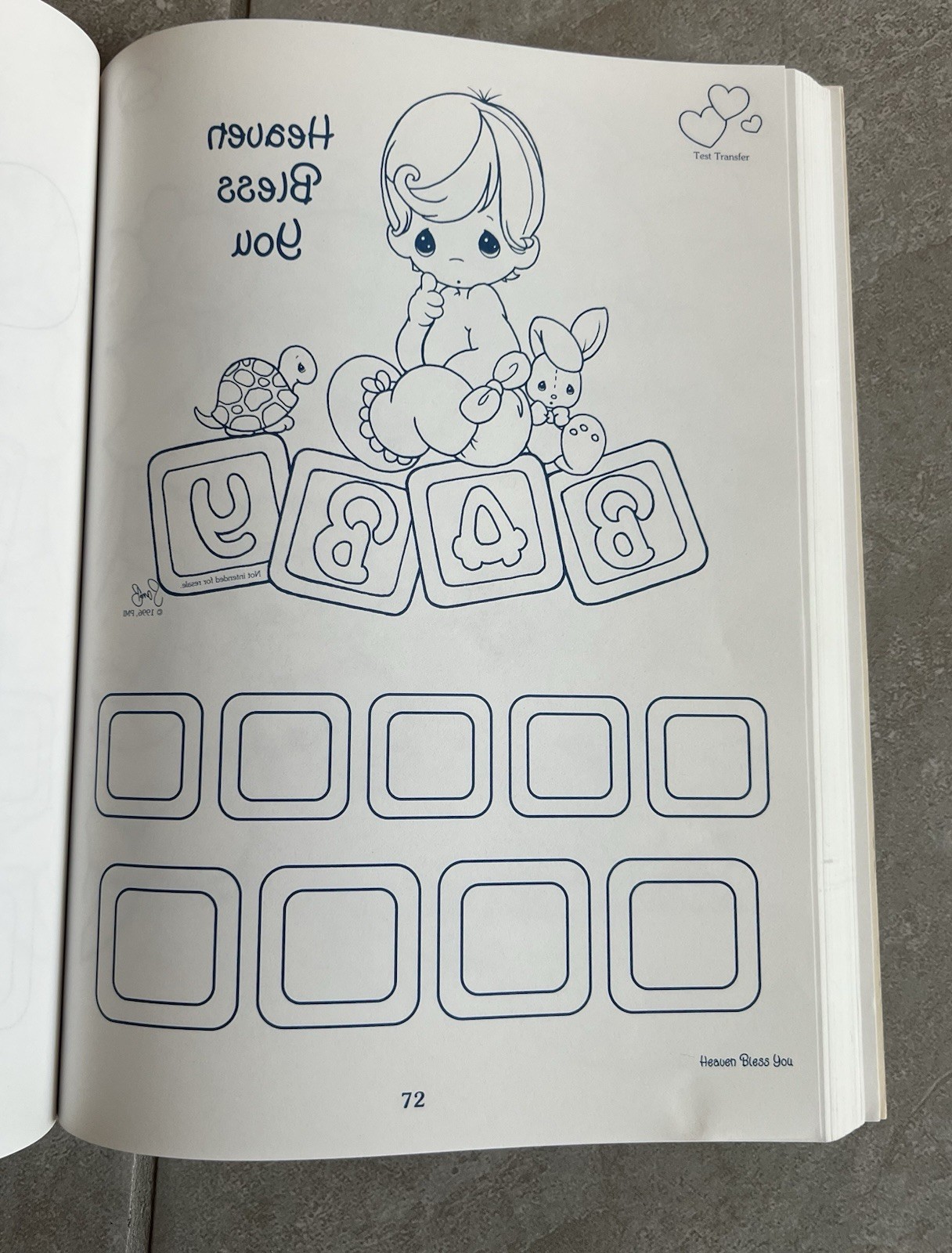 2 Precious Moments Leisure Arts Creative Book & Workbook for Iron-on Transfers