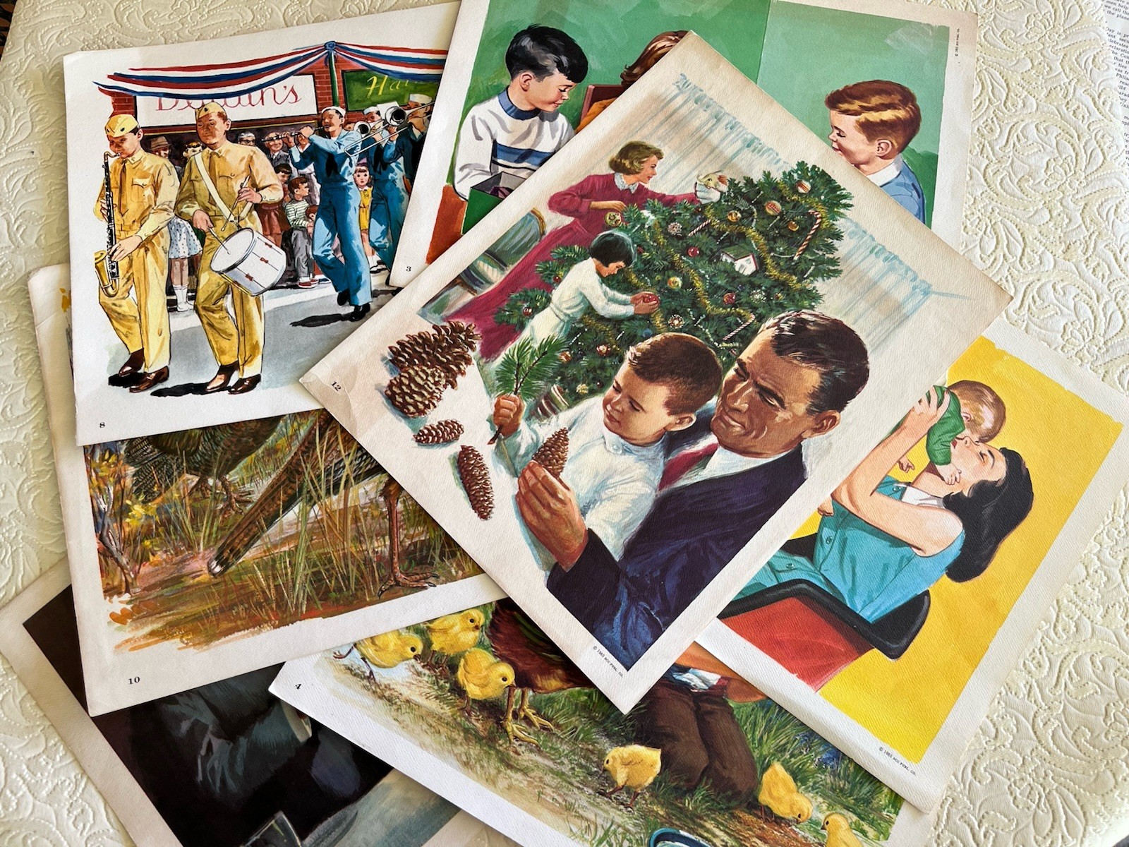 1965 David C Cook Publishing Instructions 7 Holiday Posters Educational ￼