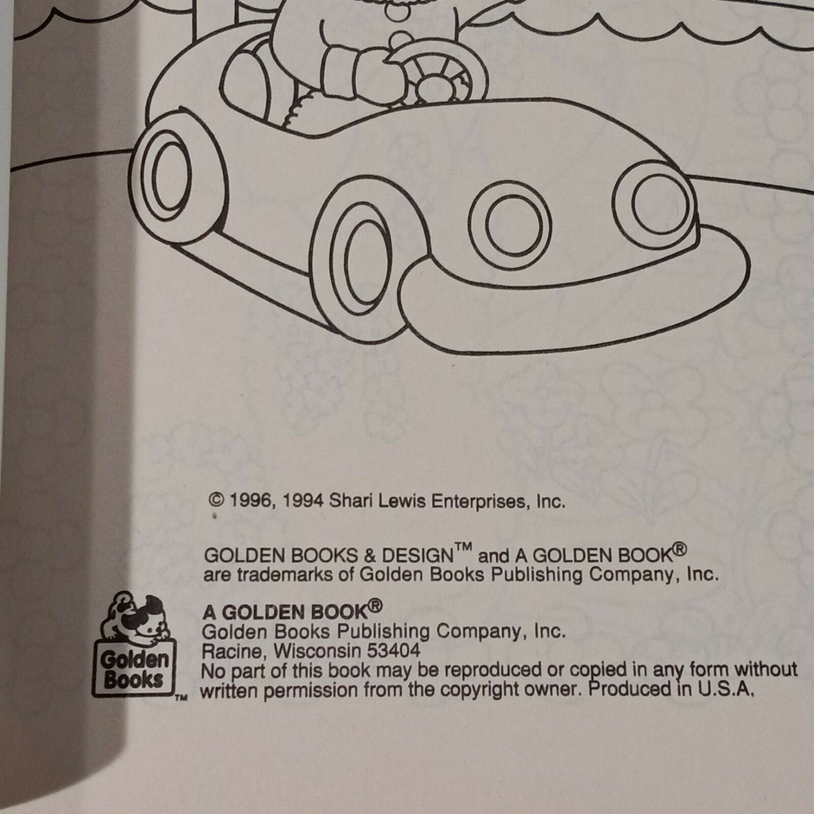 New Vintage Lamb Chop & Friends Coloring Book Shari Lewis Golden Books 1996 NOS