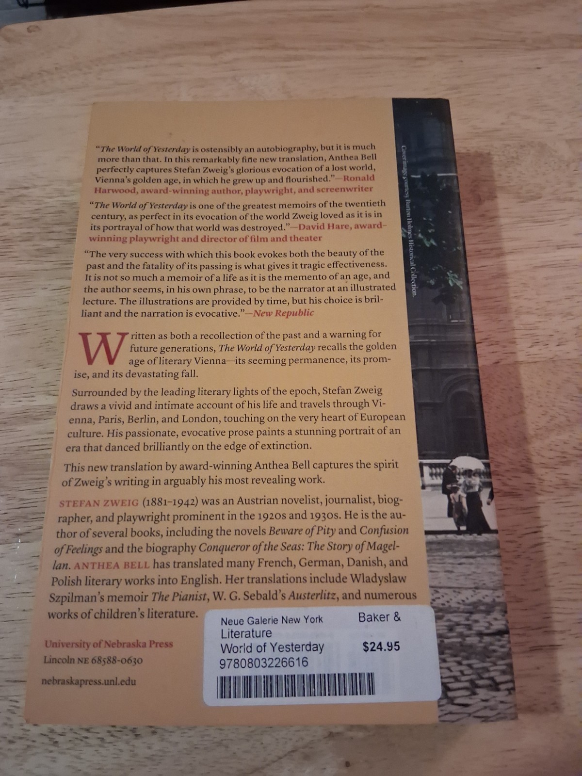 The World of Yesterday by Stefan Zweig: New