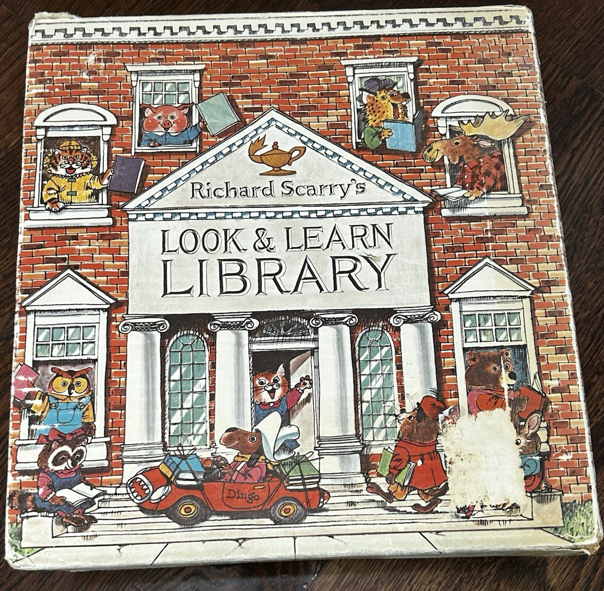 Richard Scarry Look & Learn Library Box Set Hardcover Illustrated Education ABCs