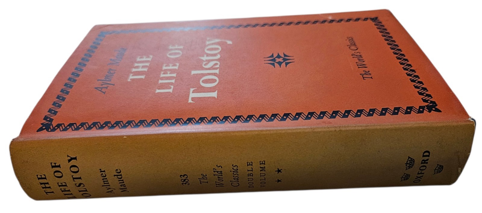 Vintage The Life of Leo Tolstoy Aylmer Maude 383 World’s Classics Oxford HC 1953