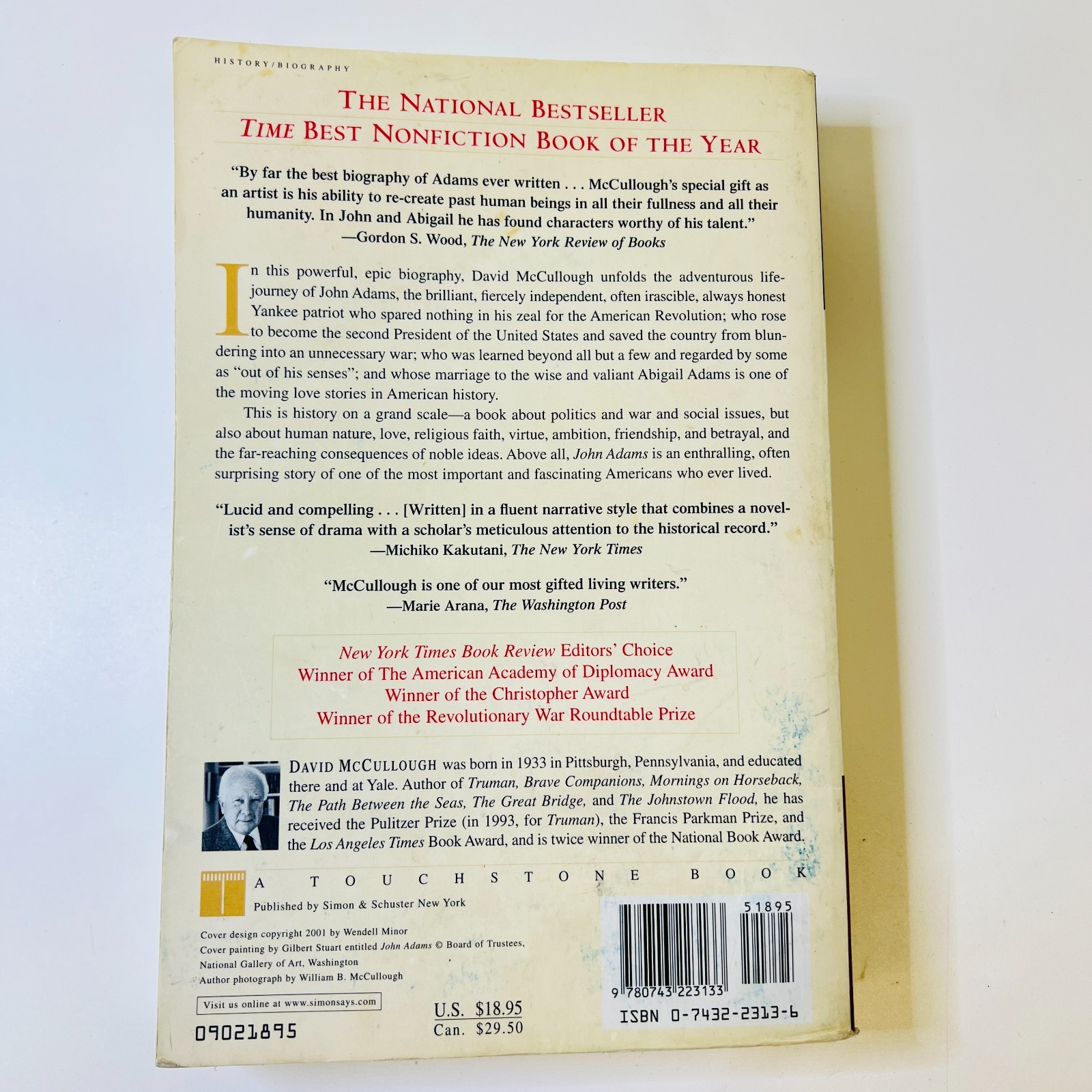 John Adams by David McCullough U.S. History, Presidents