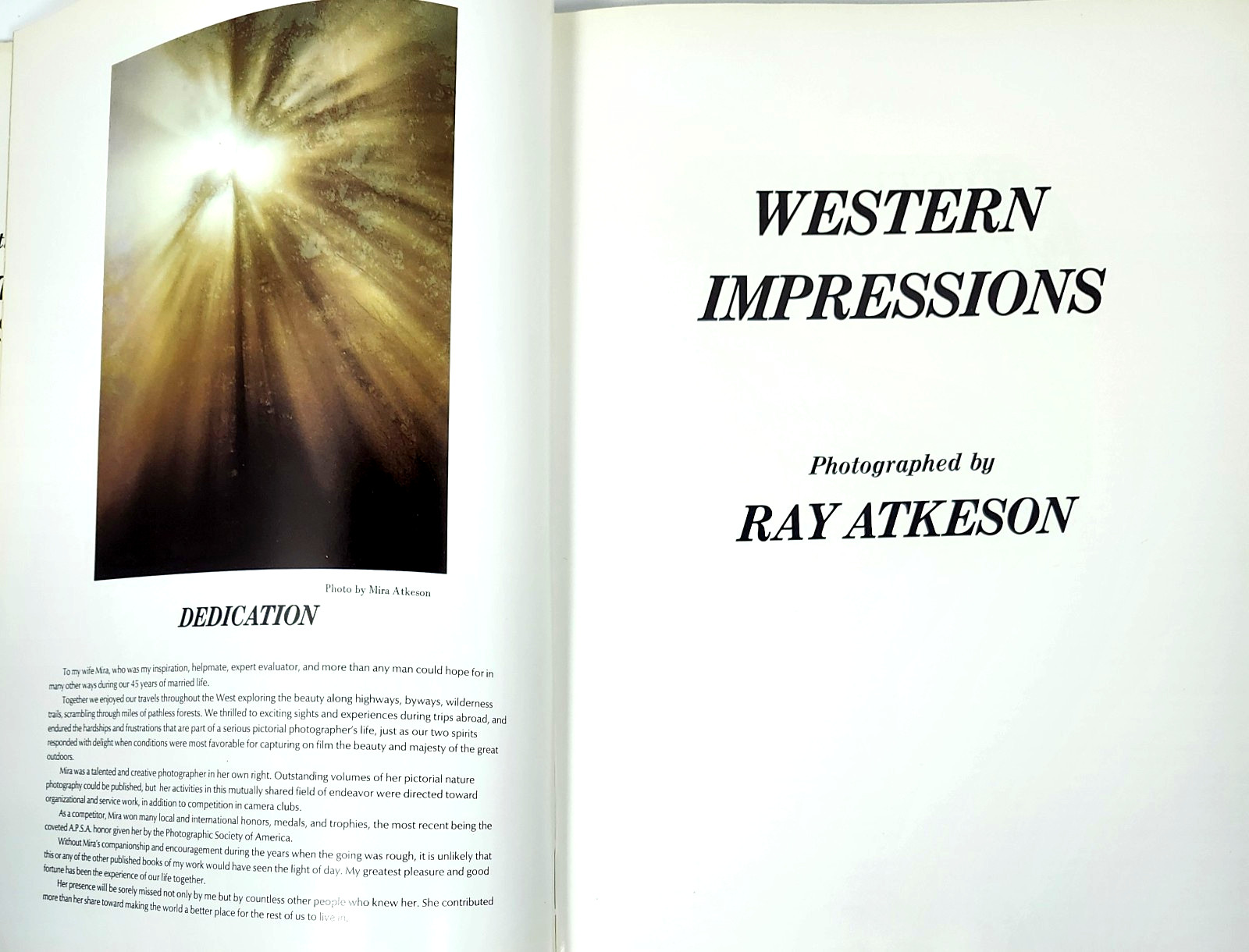 Ray Atkeson’s Western Impressions (1977 HC) VTG Landsape Photography-Gorgeous
