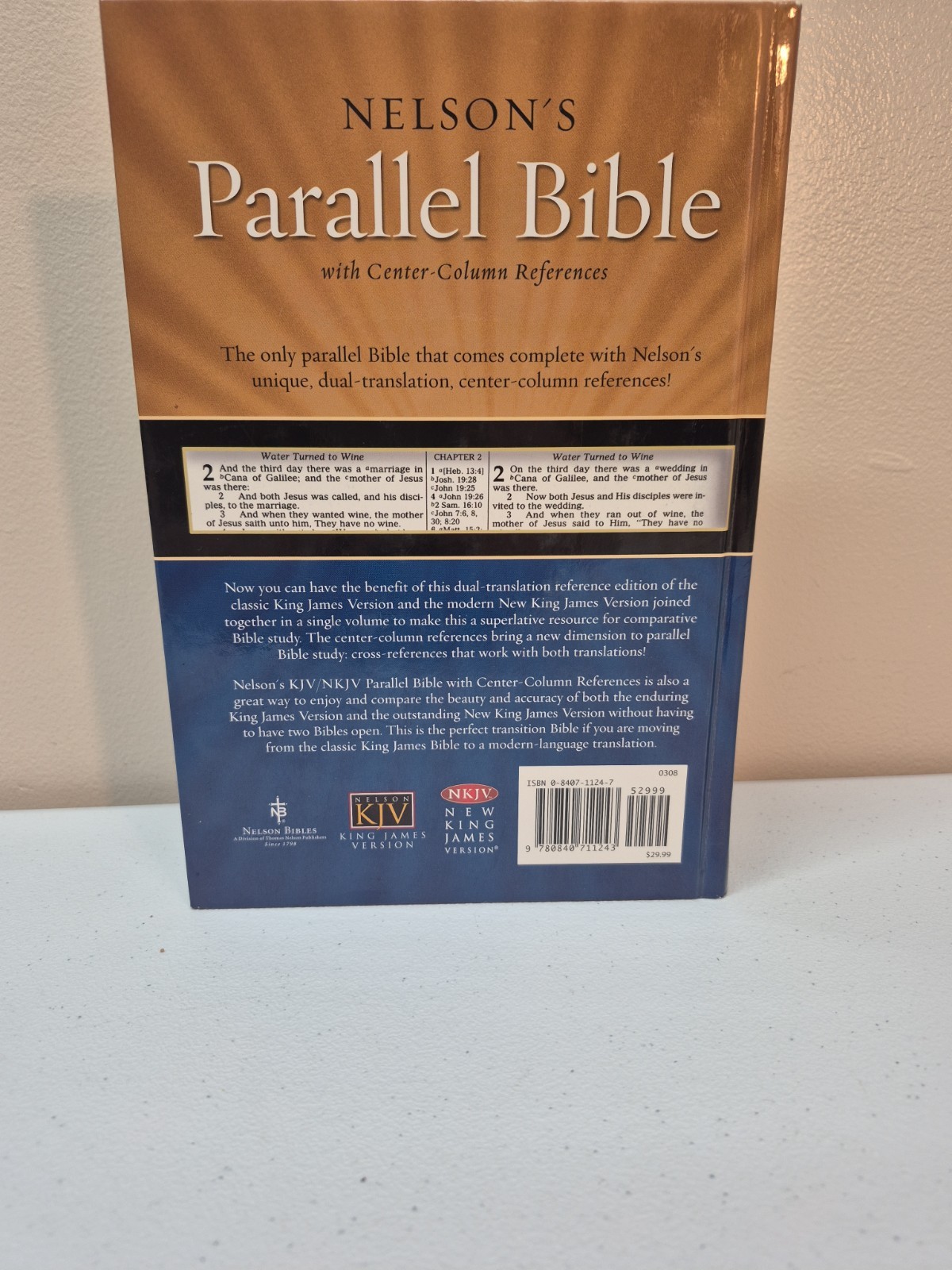 Nelson’s KJV/NKJV Parallel Bible with Center-Column References 1st Pages Removed