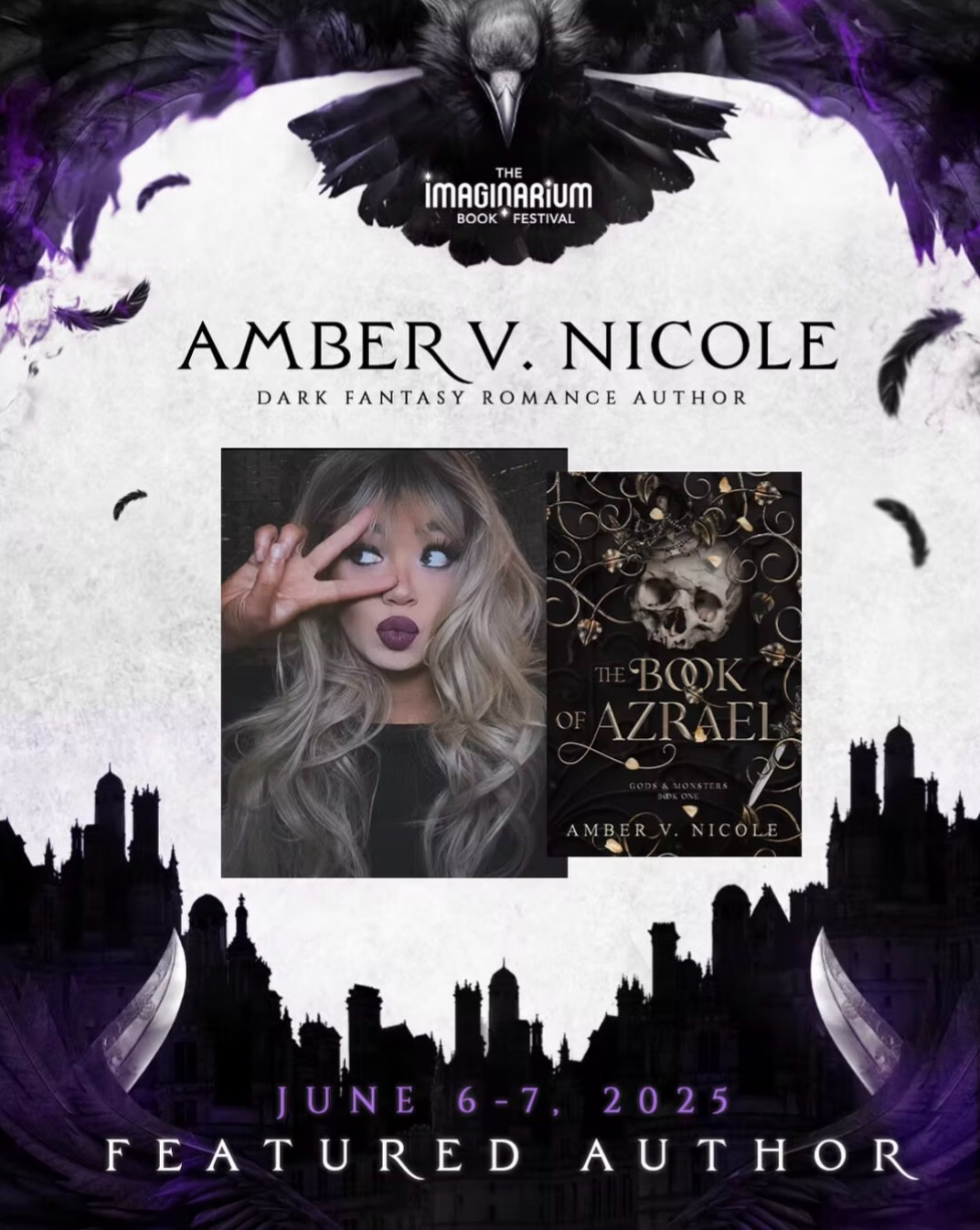 SIGNED IN PERSON The Book of Azrael by Amber V. Nicole BOOKISH Gods & Monsters 1