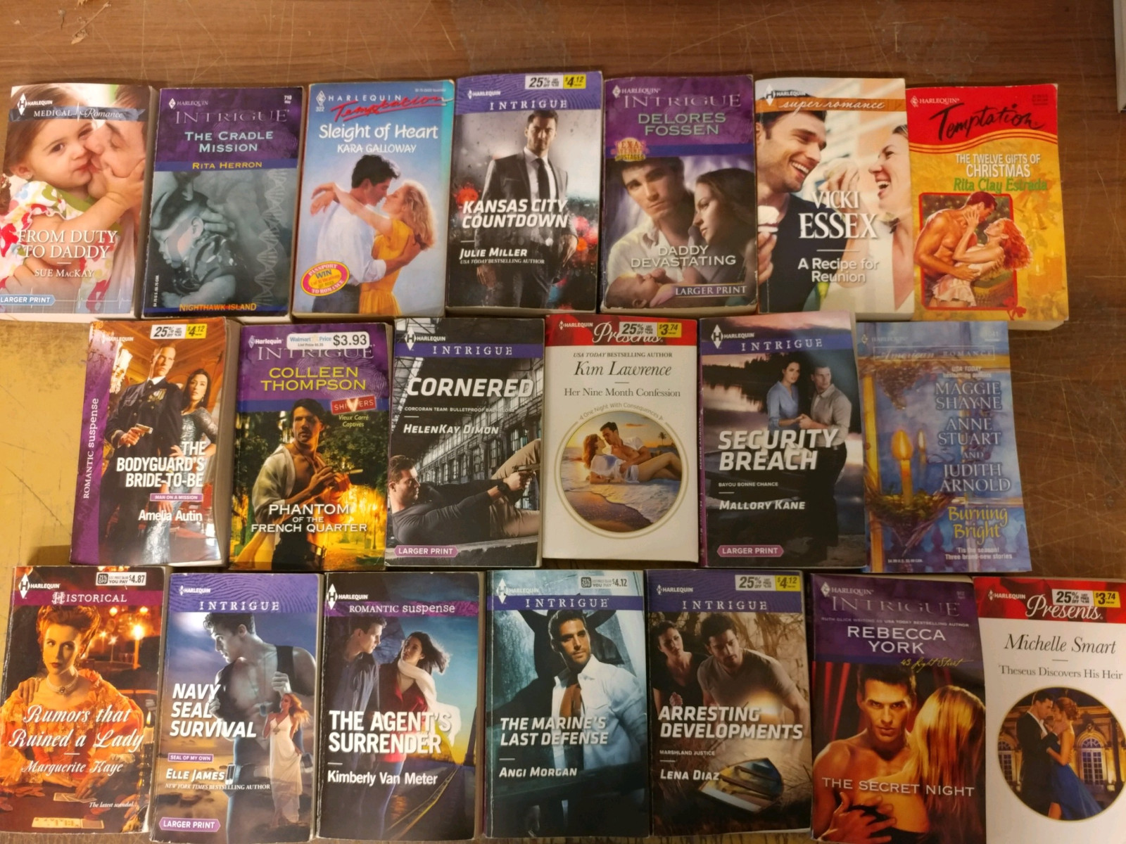 Lot of 20 Harlequin Romance Intrigue Suspense Special Intimate Book MIX UNSORTED