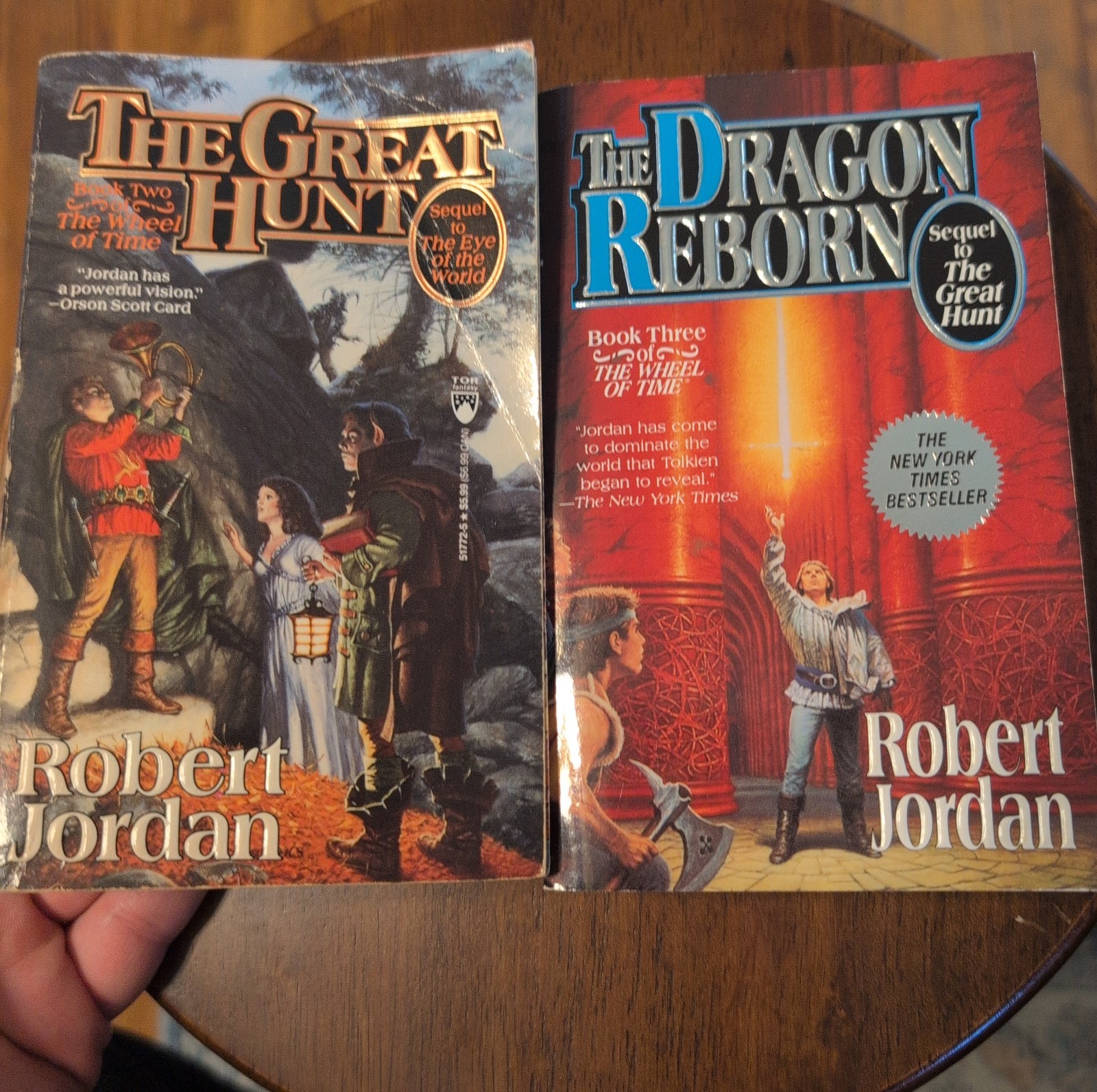 Book 2 and 3 The Wheel of Time Series by Robert Jordan Paperback Book Lot