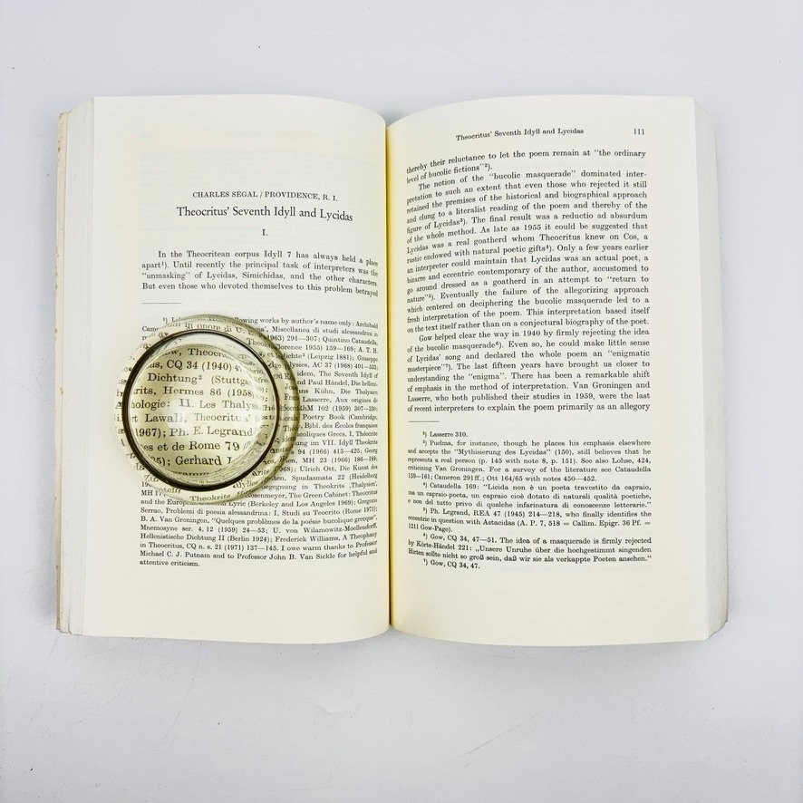 Poetry and Myth in Ancient Pastoral Charles Segal 1981 Thoecritus & Virgil