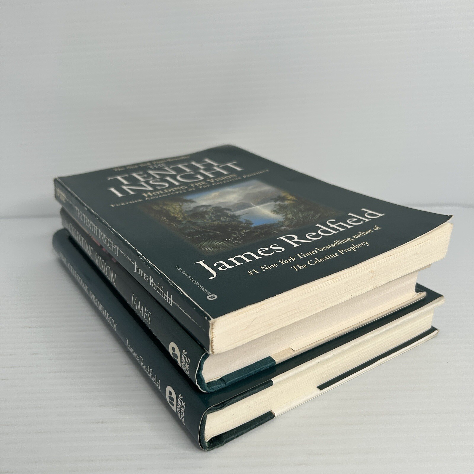 3 Book Lot James Redfield 10th Insight, Celestine Vision, & Celestine Prophecy
