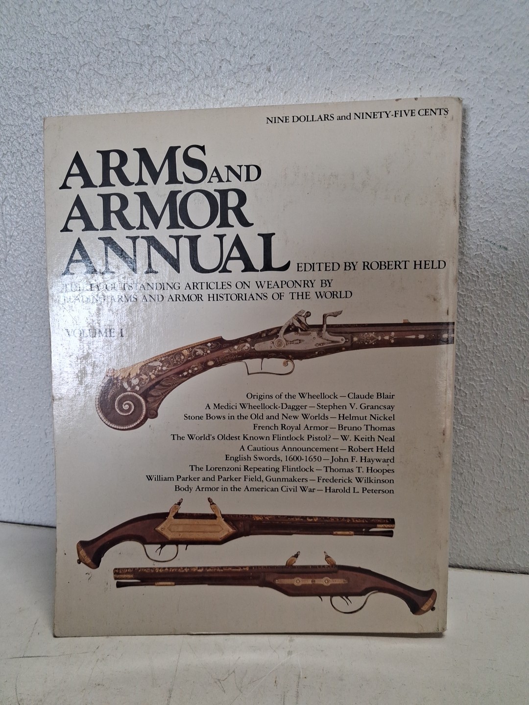 Arms and Armor Annual Vol. 1 1973 Historical Weapons War China Europe Vintage