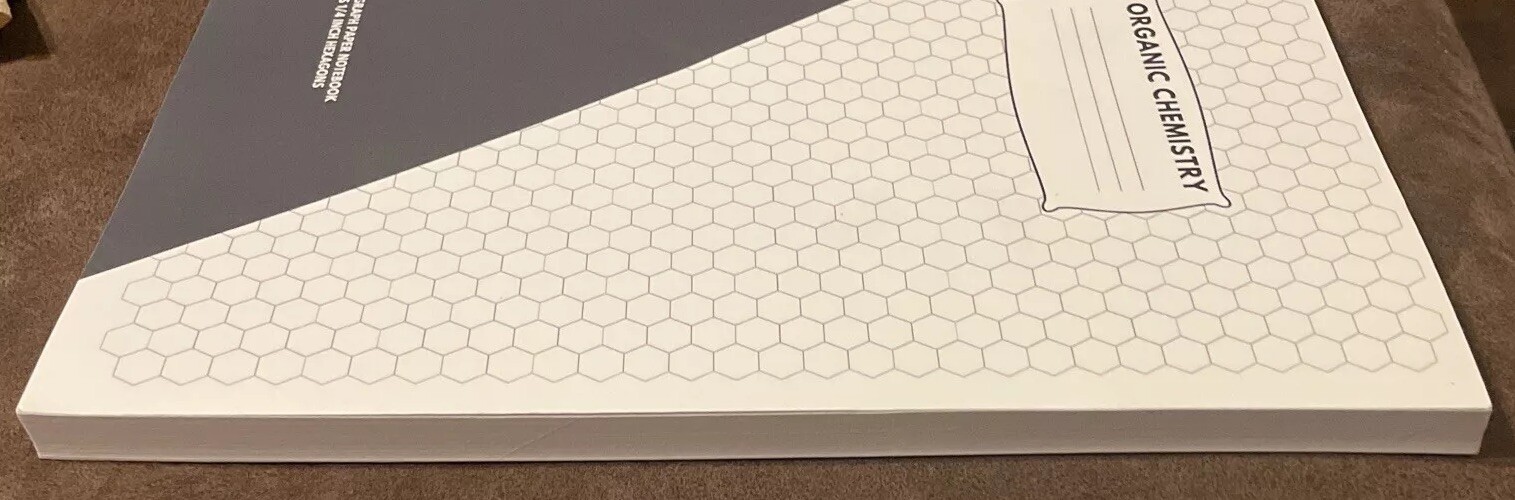 Organic Chemistry : Hexagonal Graph Paper Notebook: 200 Pages, 1/4 Inch…