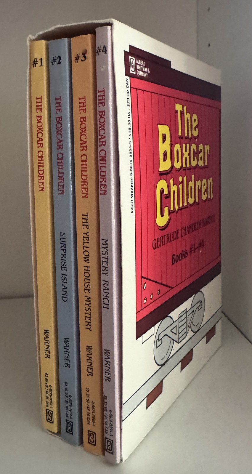 Vintage Set BOXCAR CHILDREN Box Set Slipcase 1-4 Great Shape