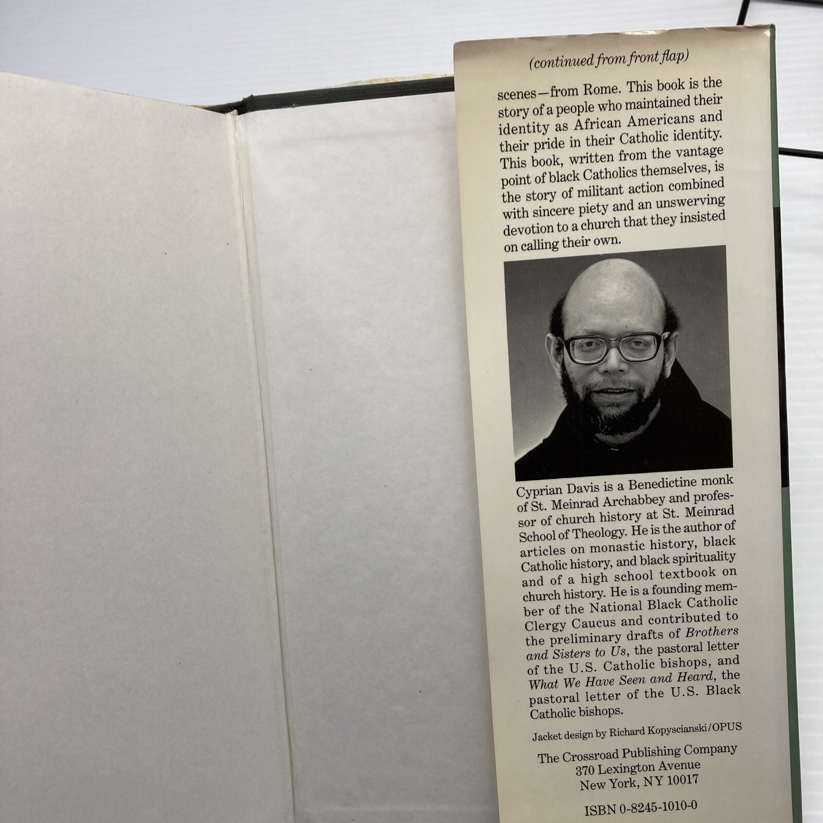 The History of Black Catholics in the United States Cyprian Davis 1992 Hardcover