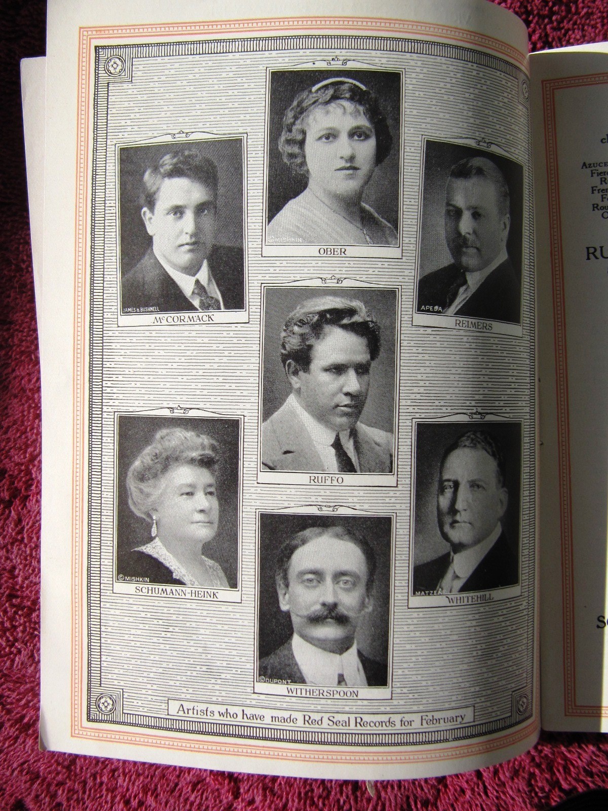 W War I VICTOR IN THE TRENCHES New RECORDS Feb 1916 Supplement Victrola CATALOG
