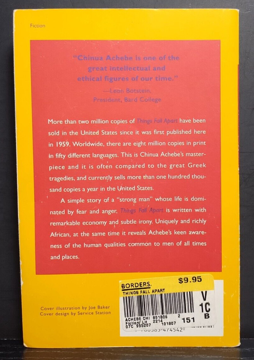 Things Fall Apart by Chinua Achebe — 1994 Trade PB — African Trilogy Book 1