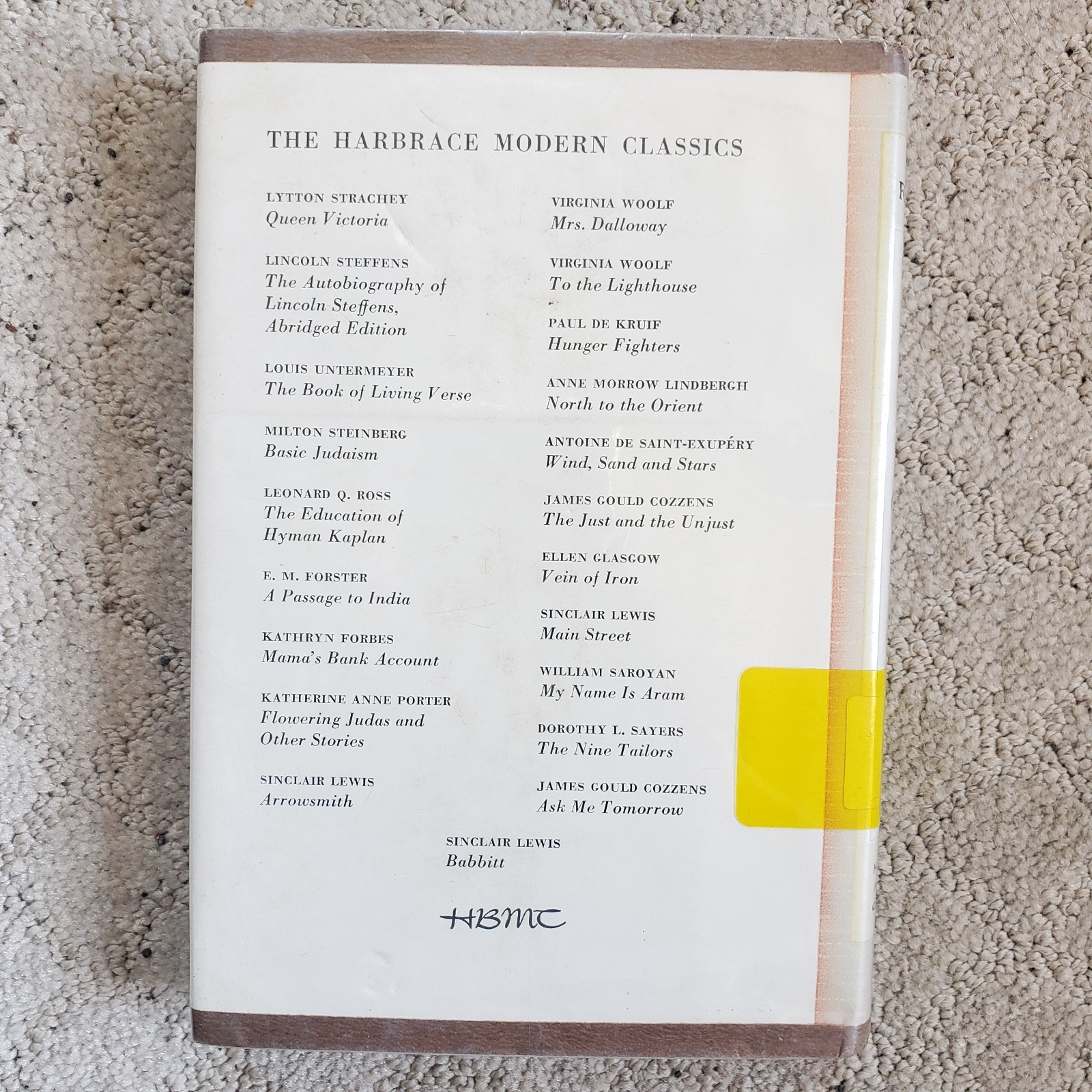 A Passage To India E M Forster Harbrace Modern Classics Edition 1952 Hardcover