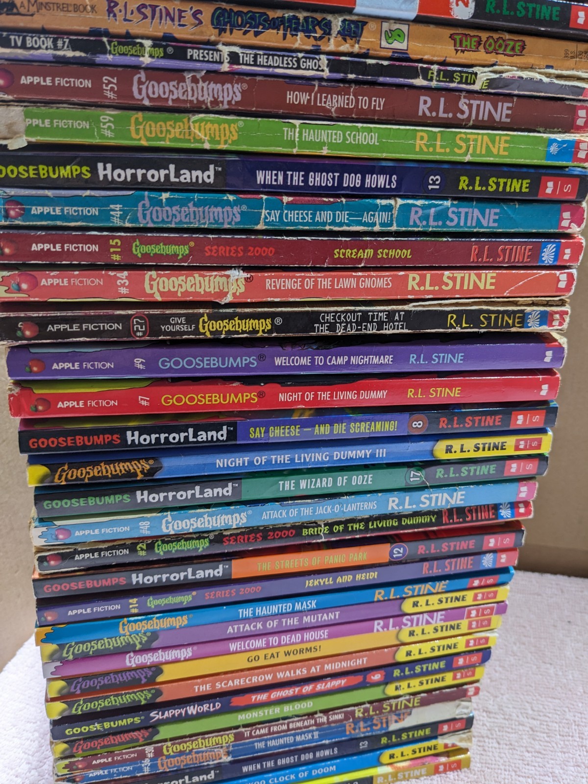 Lot Of (33) Various R.L. Stine Goosebumps Books