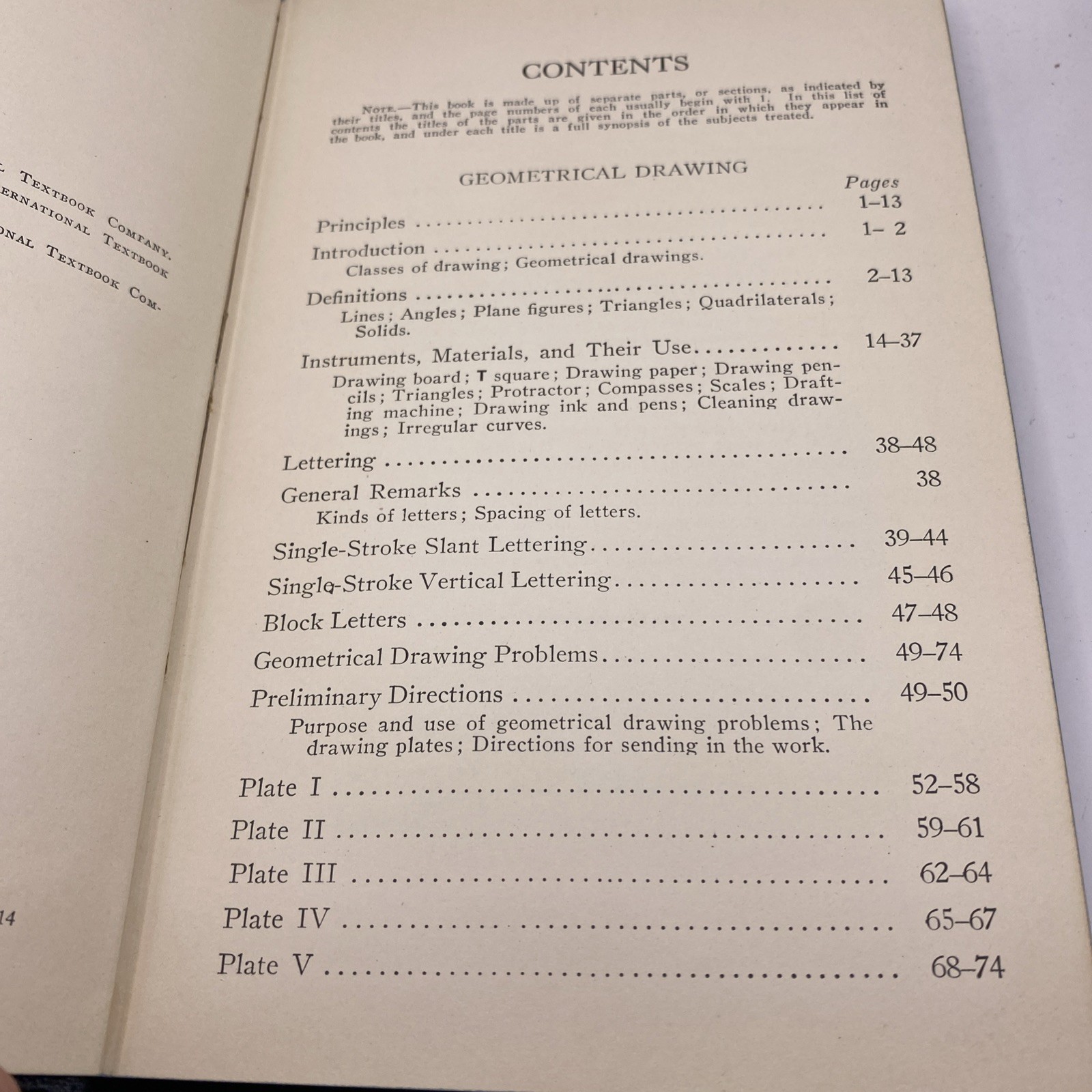 Mechanical Drawing Geometrical Drawing Trigonometry Slide Rule Logarithms 1935