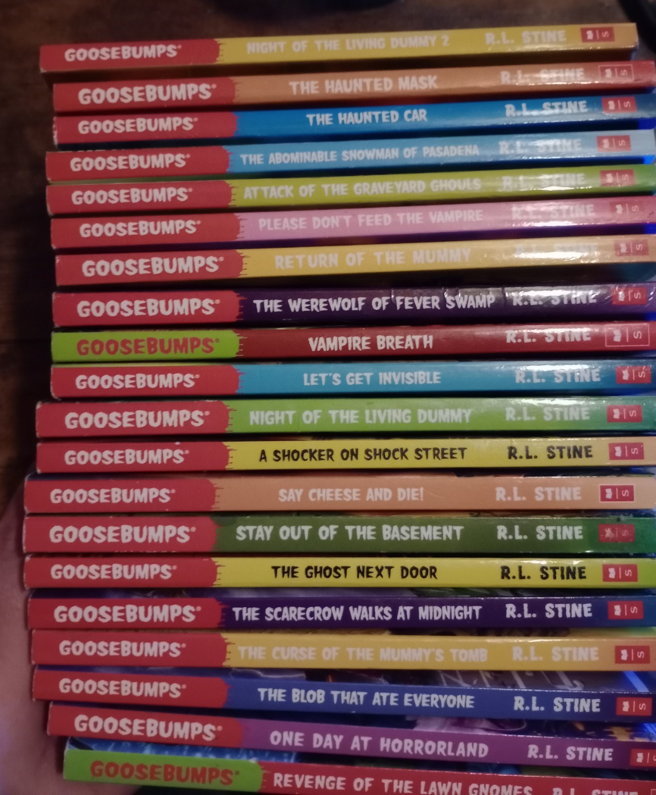 Goosebumps R.L. Stine Scholastic 2015 Release Paperback Book 20 Lot