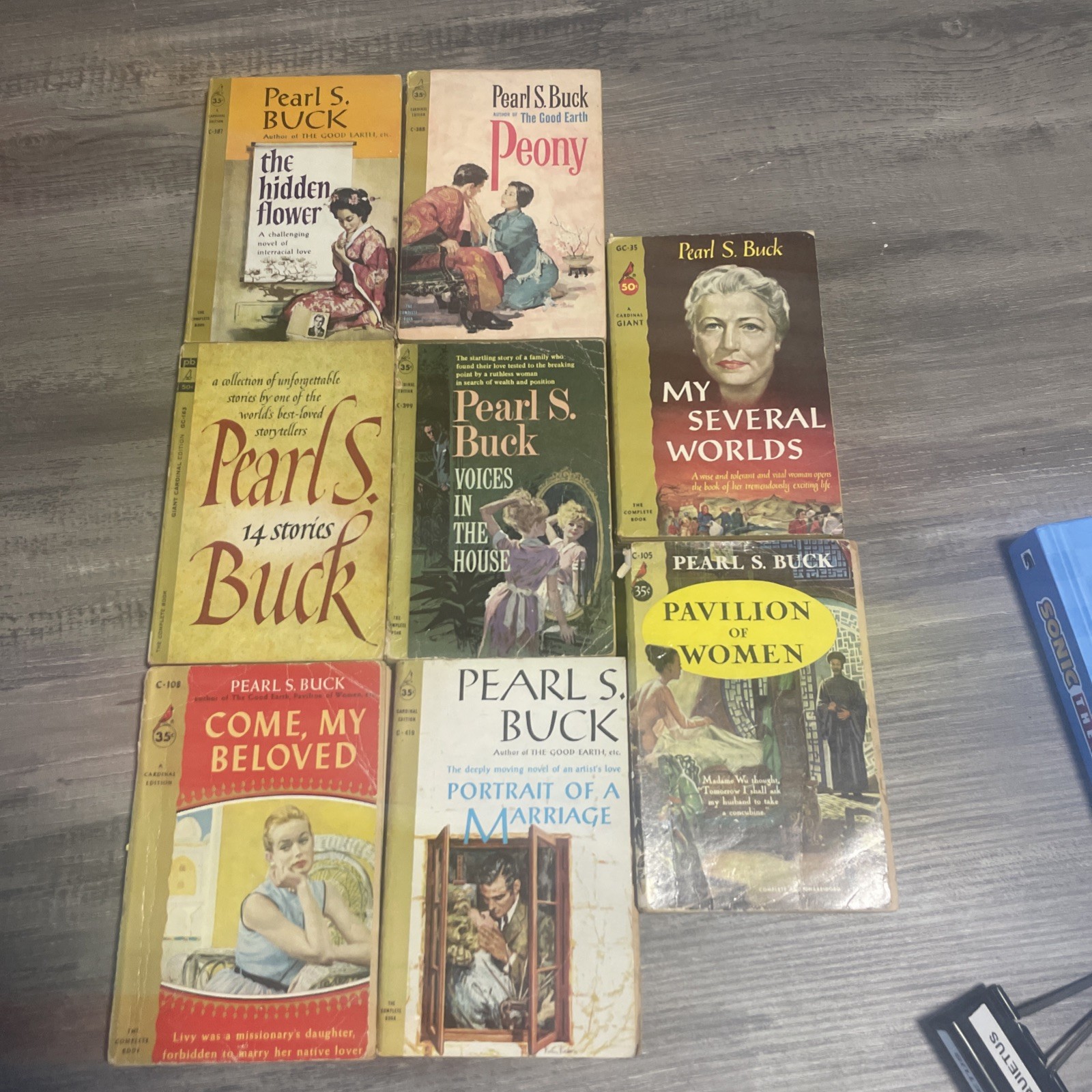 Pearl S. Buck Paperback Book Lot 8 Pocket Books Vintage early 1960s