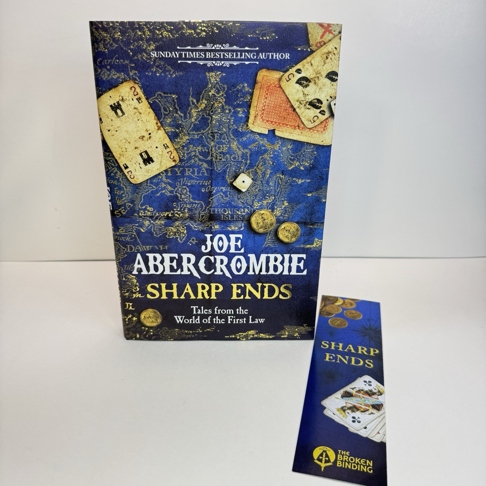 Sharp Ends Joe Abercrombie The Broken Binding Stenciled Edges SIGNED Hardcover