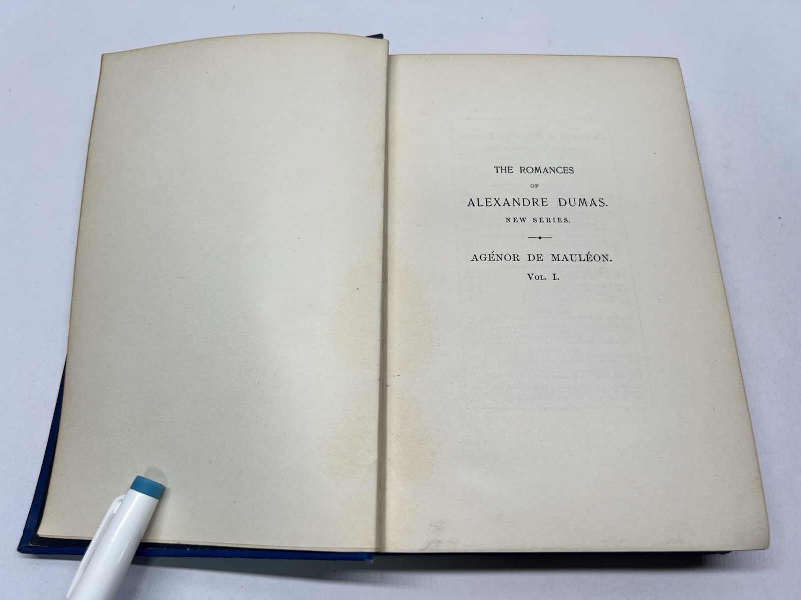 The Romances Of Alexandre Dumas In Two Volumes Vol. I 1897