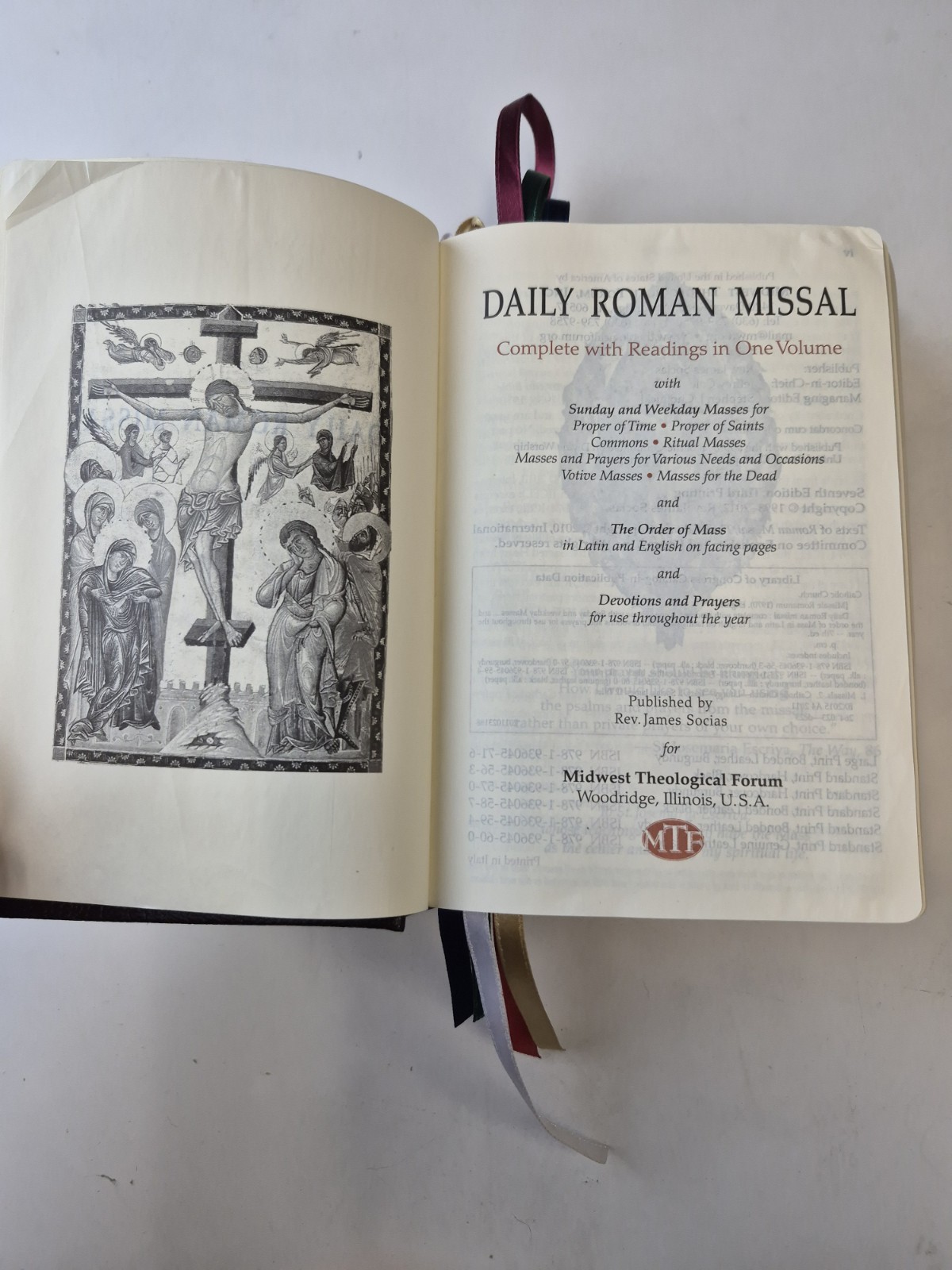 Daily Roman Missal Third Edition Leather Hardcover Catholic Prayer Book